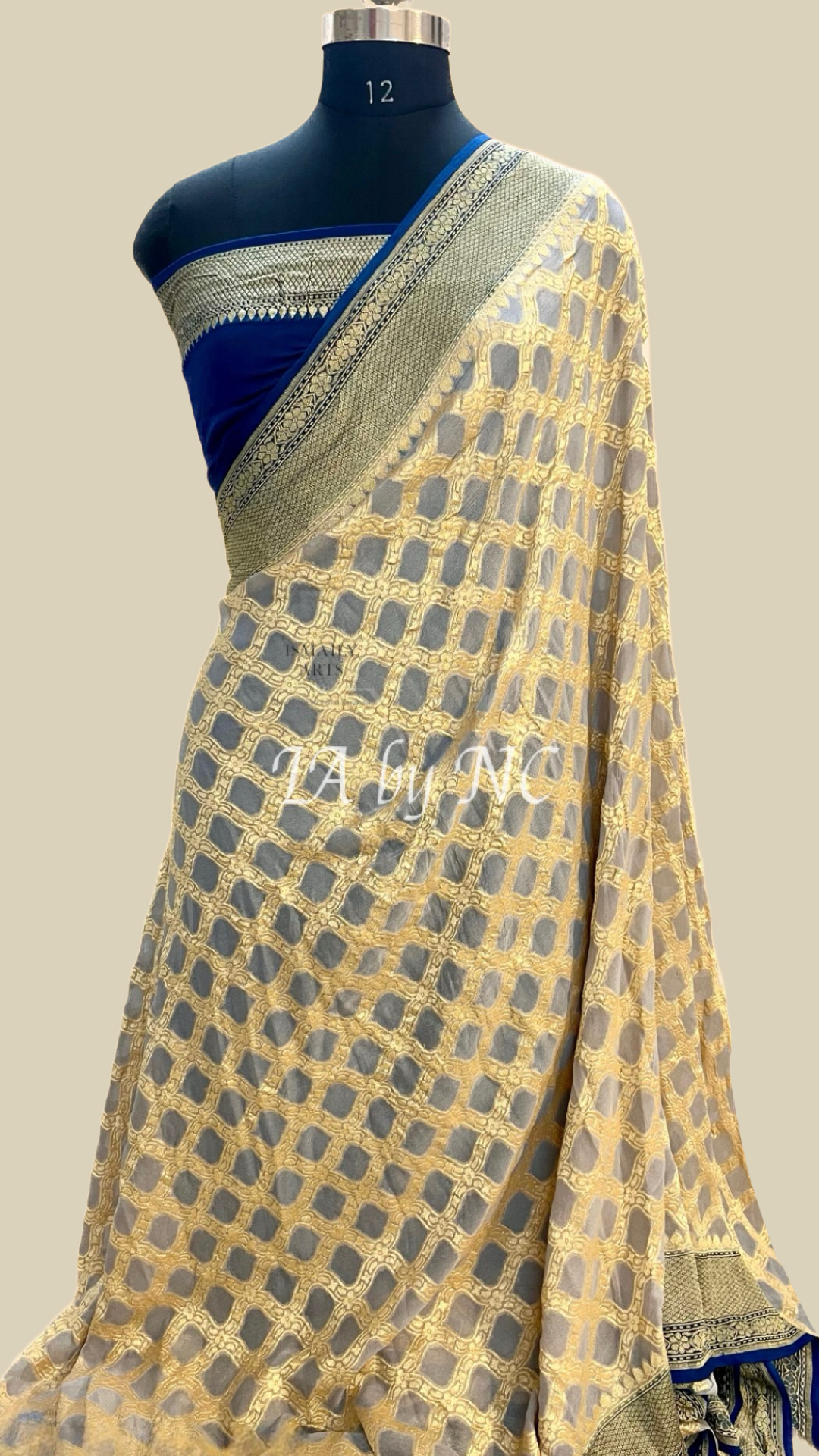 Rhino Banarasi Pure Khaddi Georgette Saree