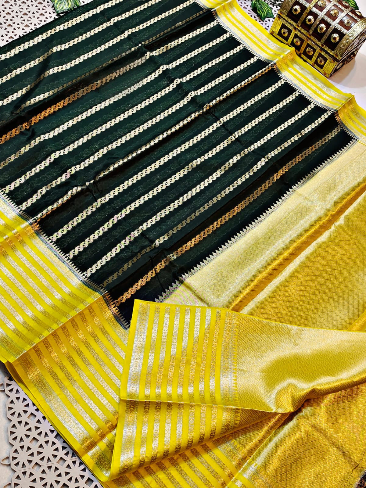 Banarasi Blend Silk Georgette Saree