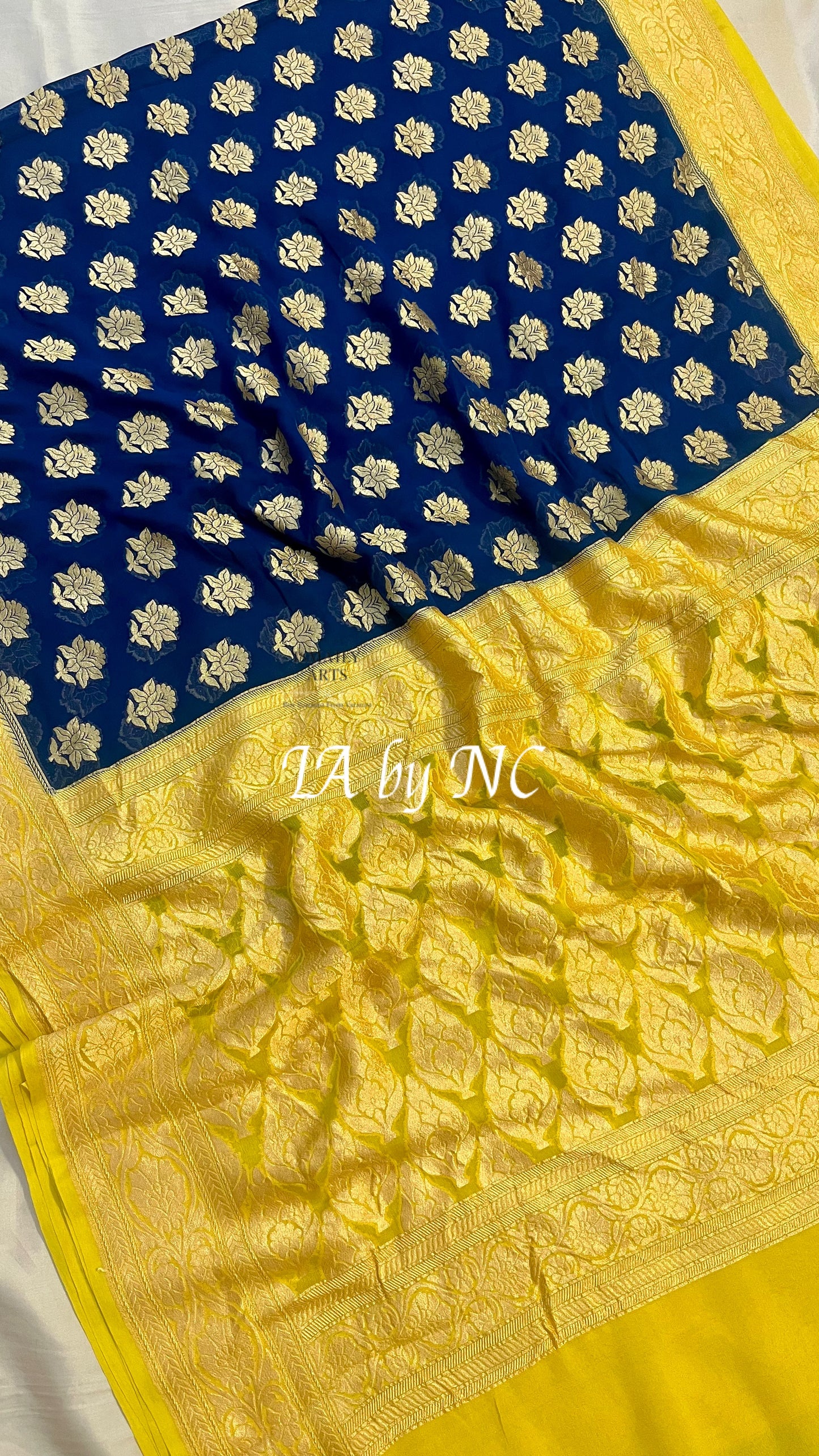 German Banarasi Pure Khaddi Georgette Saree