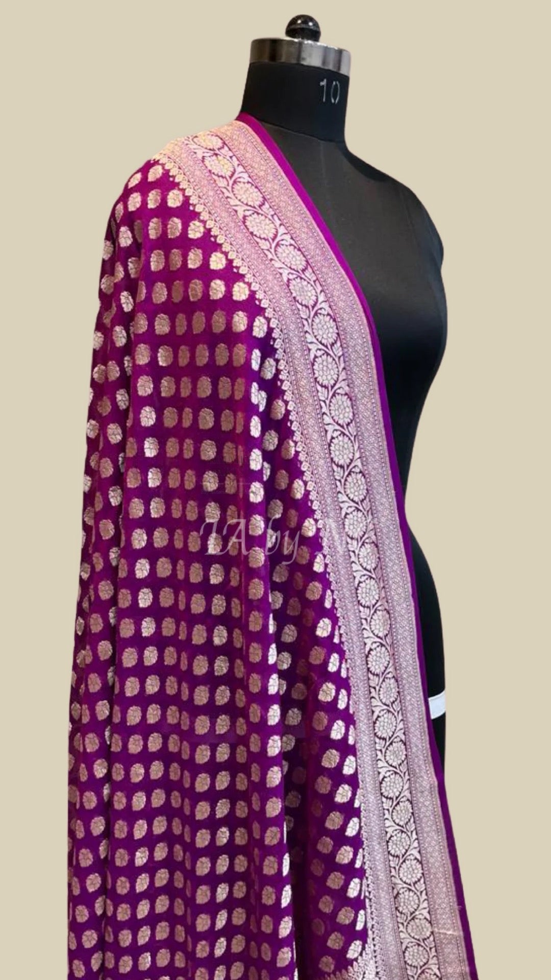 Byzantine Banarasi Pure Khaddi Georgette Dupatta