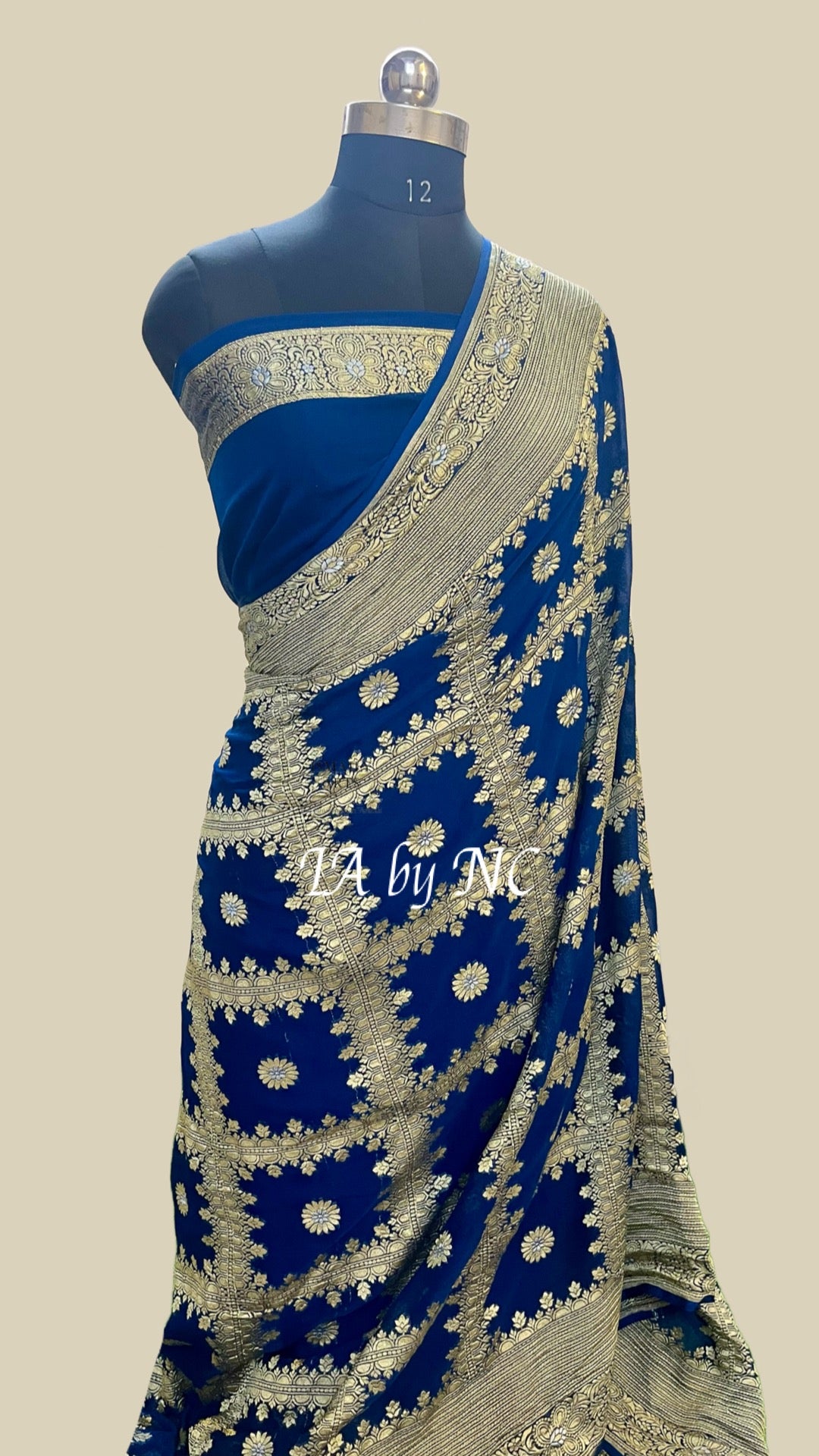German Banarasi Pure Khaddi Georgette Saree