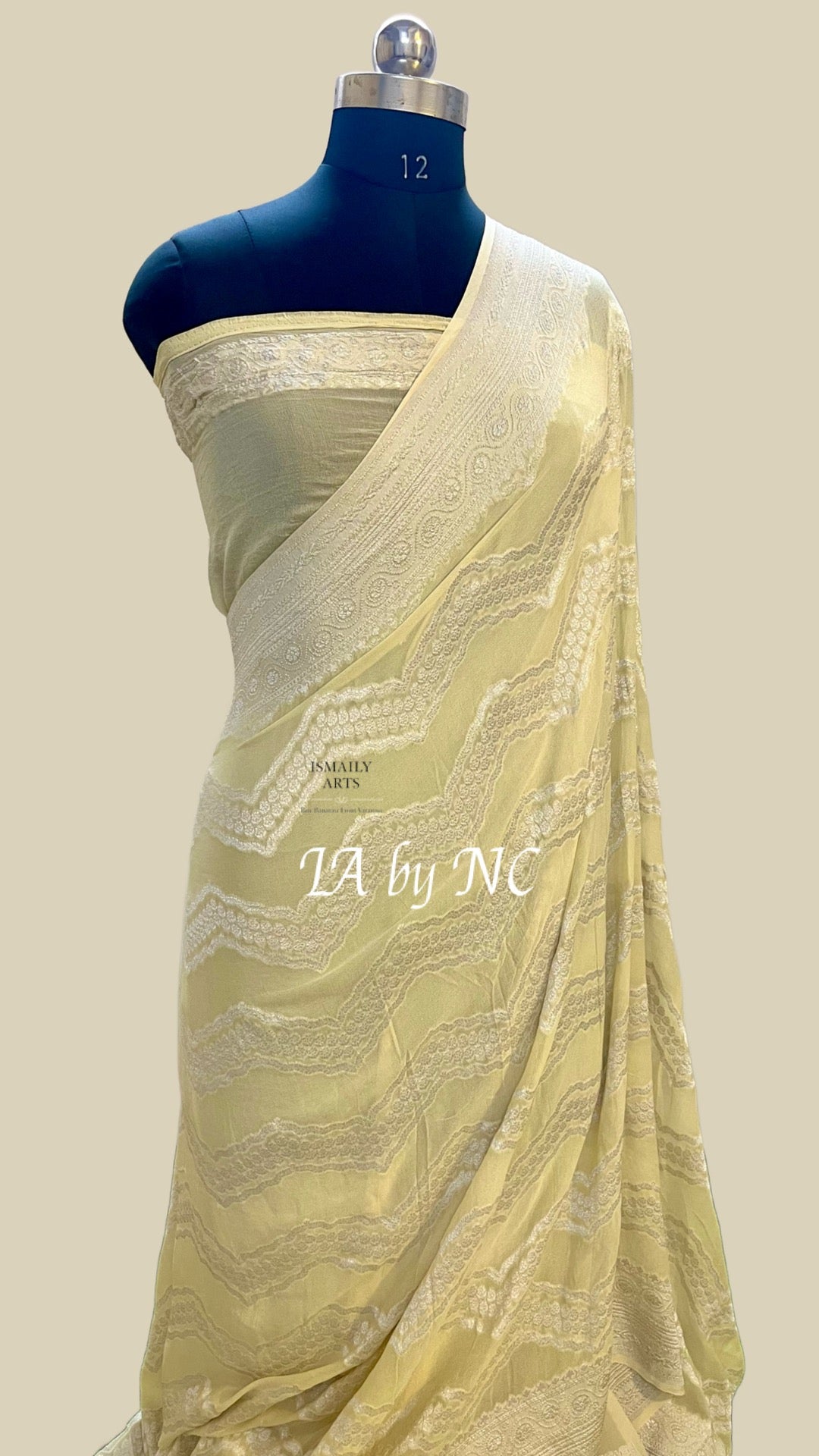 Mellow Banarasi Pure Khaddi Georgette Saree
