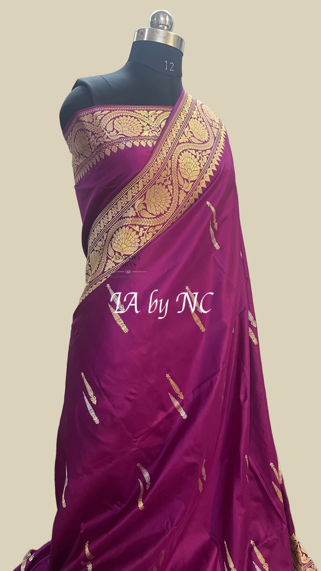 Byzantine Banarasi Pure Katan Silk Pattu Sona Rupa Saree