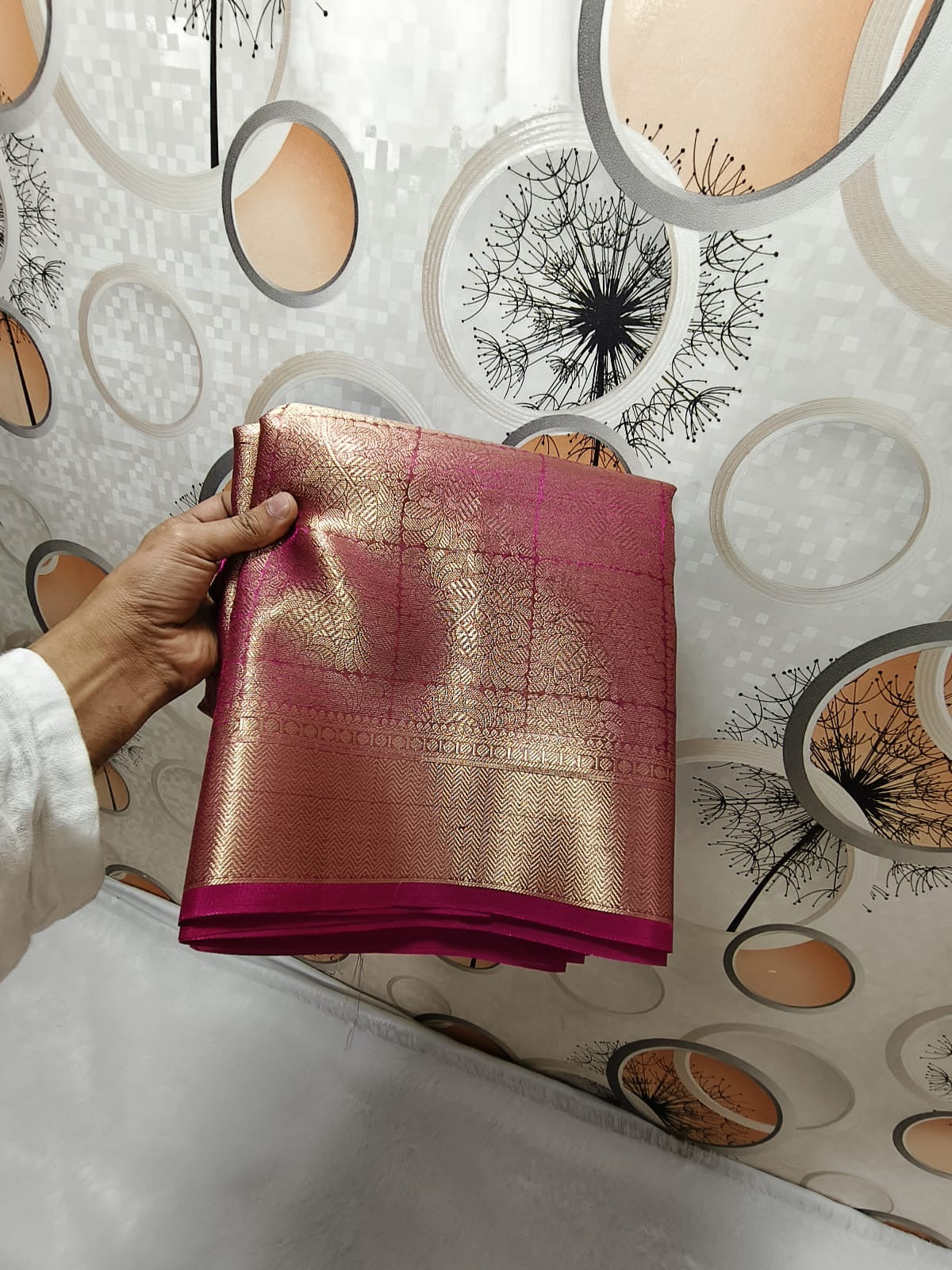 Deepika Padukone Inspired Banarasi Blend Tissue Brocade Saree