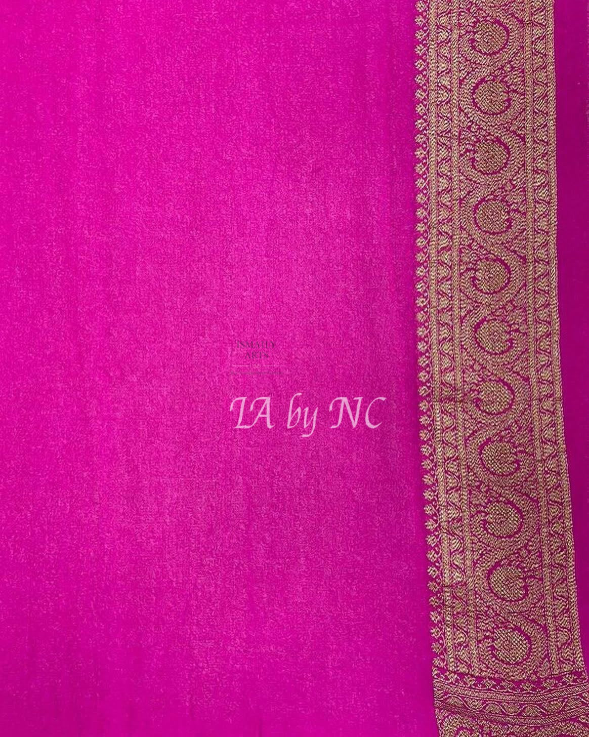 Scarlet Banarasi Pure Khaddi Georgette Saree
