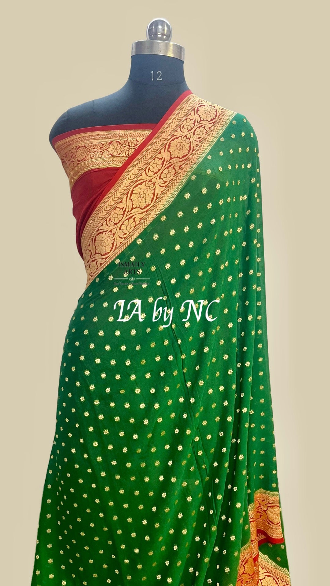 Forest Banarasi Pure Khaddi Georgette Saree