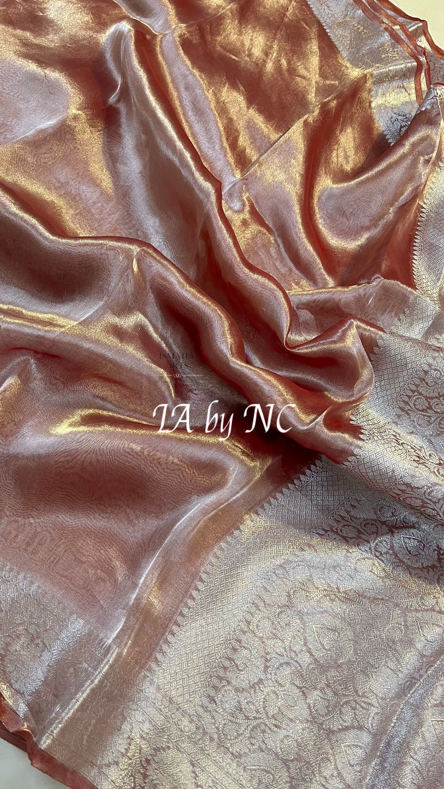 Burgundy Banarasi Pure Tissue Silk Saree