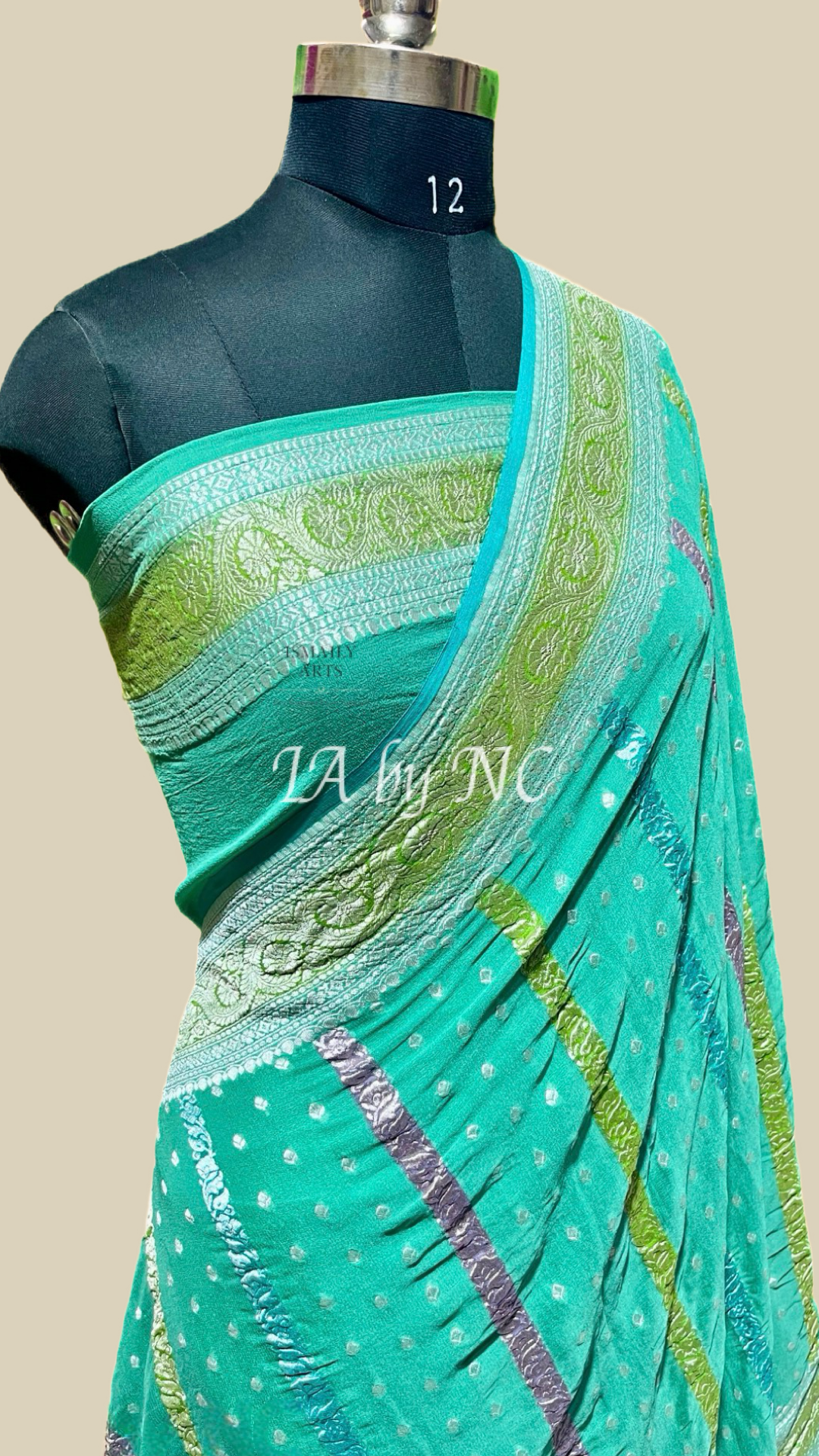 Jungle Banarasi Pure Khaddi Georgette Saree