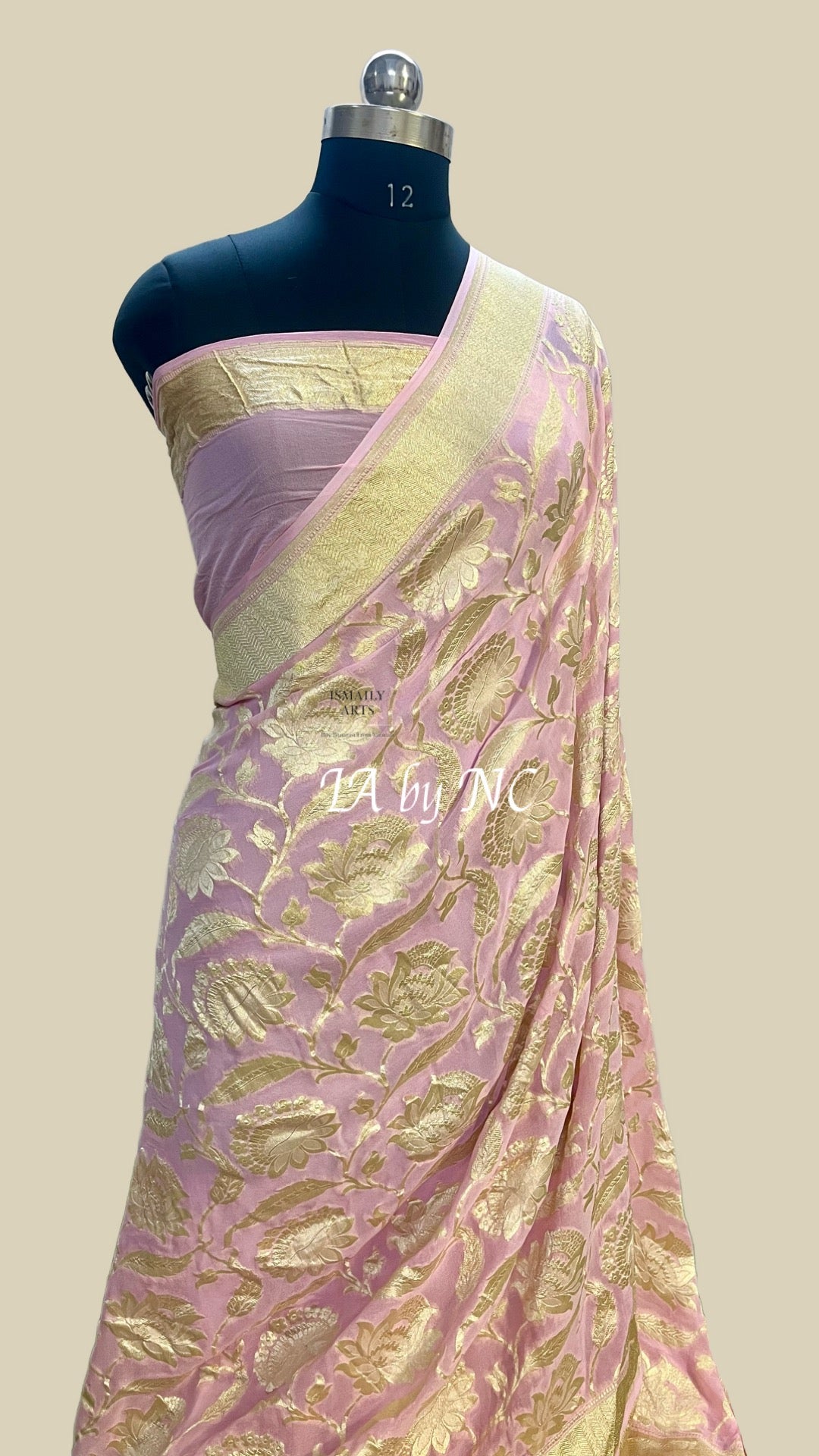 Baby Banarasi Pure Khaddi Georgette Saree