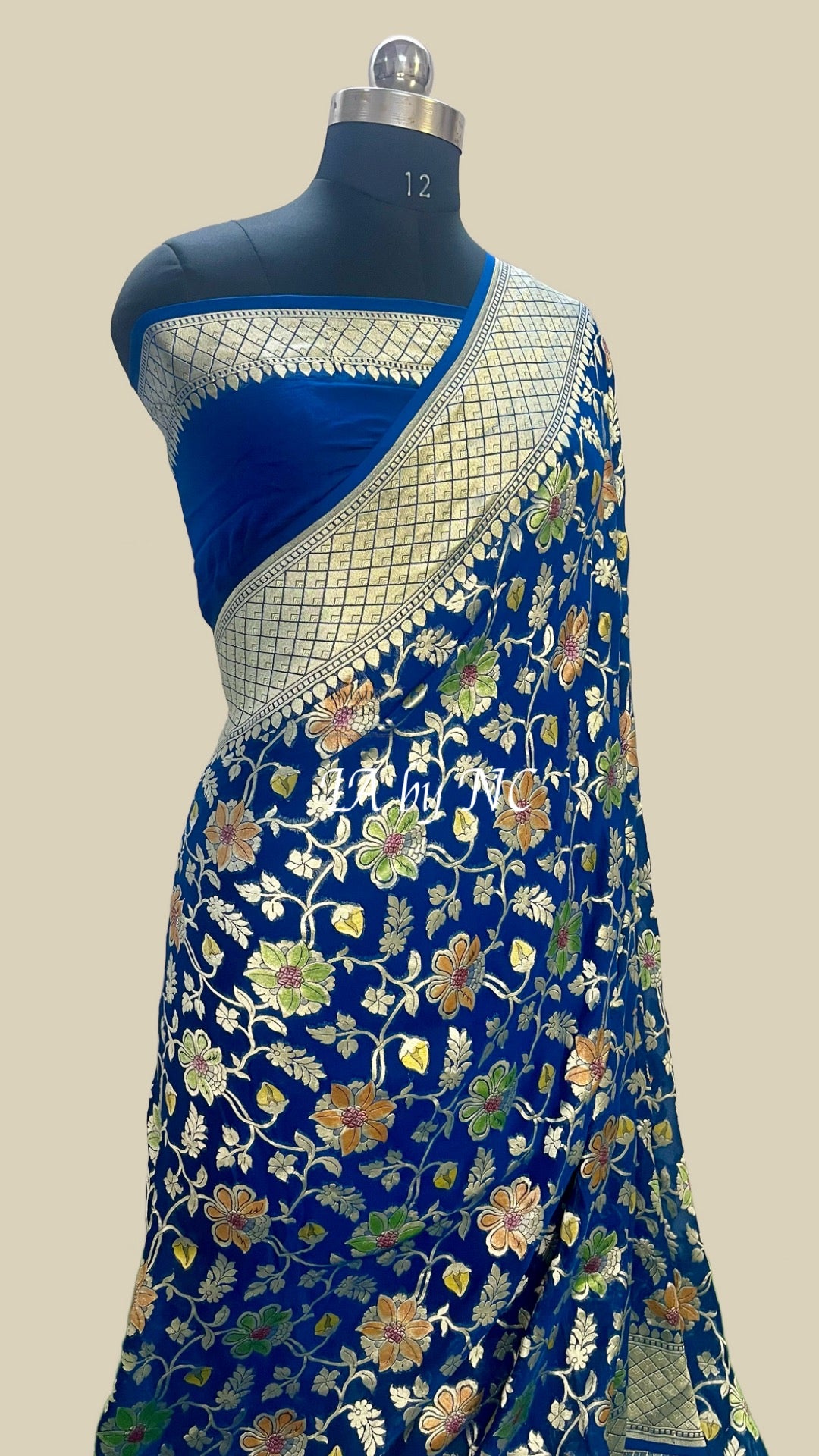 German Banarasi Pure Khaddi Georgette Saree