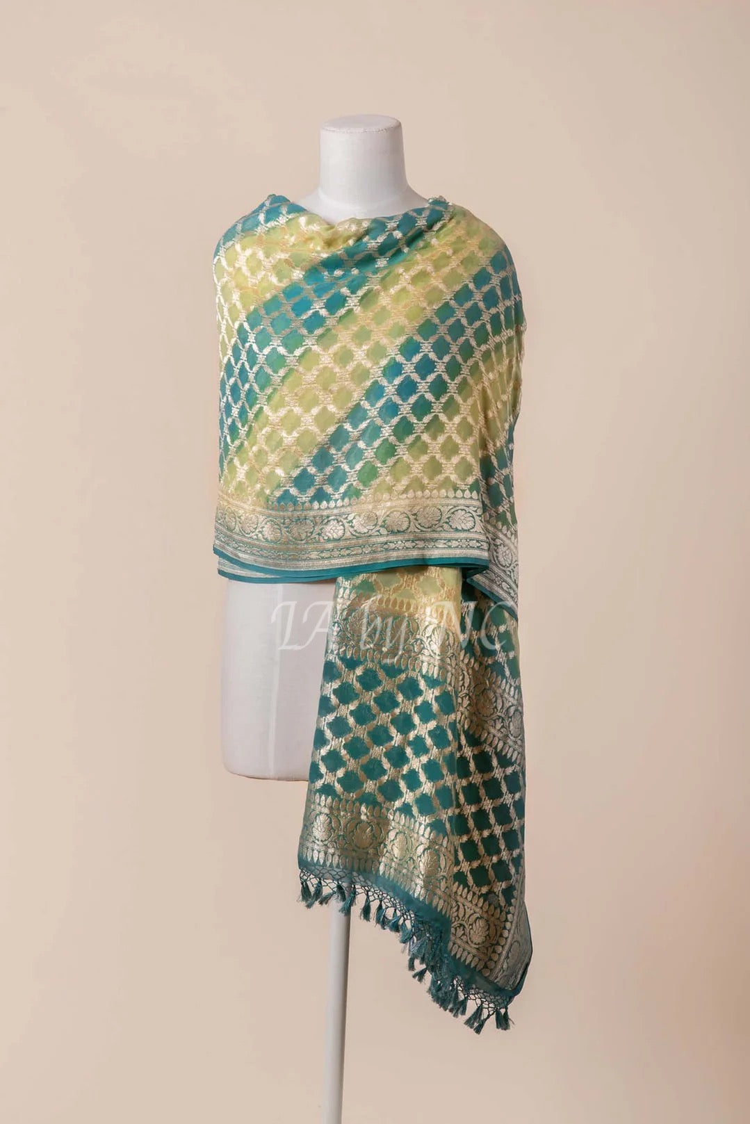 Banarasi Pure Khaddi Georgette Dupatta