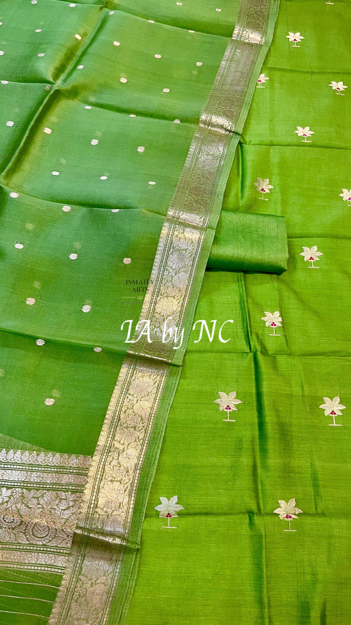 Kelly Banarasi Pure Chinya Katan Silk Dress Materials