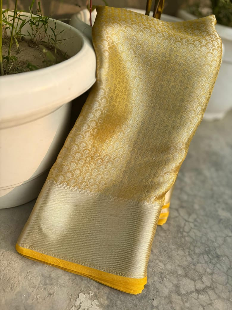 Manju Pillai inspired Banarasi Blend Tissue Brocade Saree