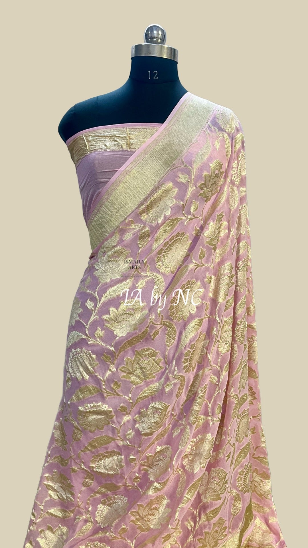 Baby Banarasi Pure Khaddi Georgette Saree