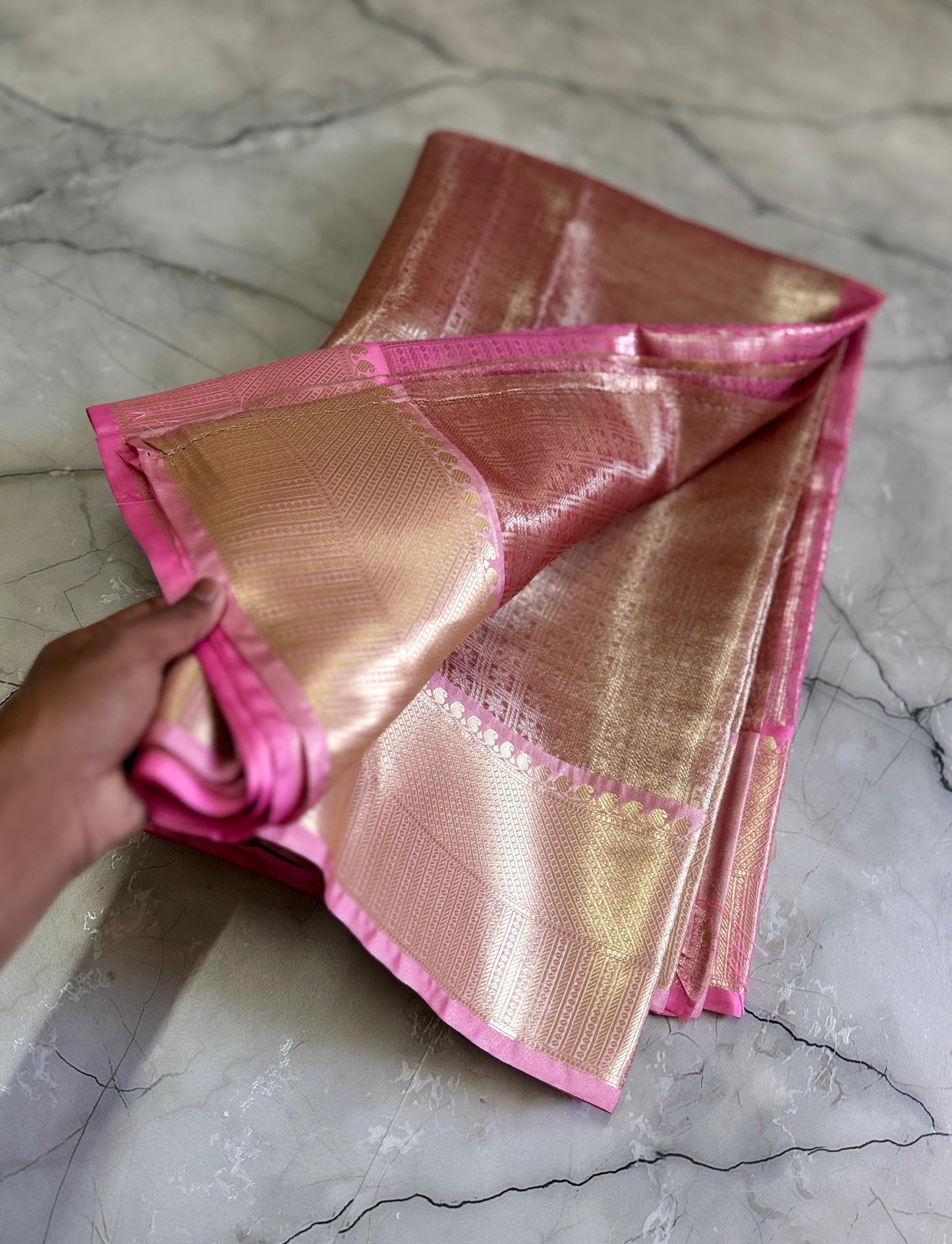 Parineeti Chopra Inspired Banarasi Blend Tissue Brocade Saree