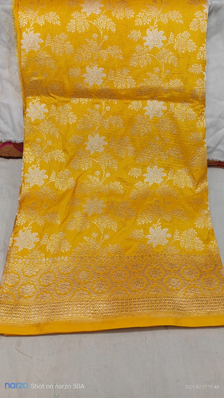 Bumblebee Banarasi Pure Katan Silk Sona Rupa Saree