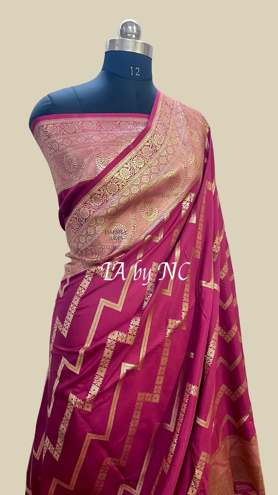 Fandango Banarasi Pure Katan Silk Mashru Kadwa Saree