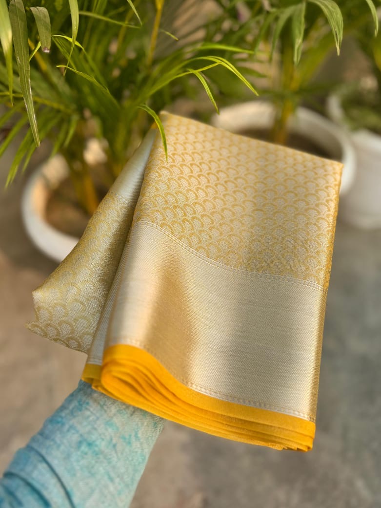 Manju Pillai inspired Banarasi Blend Tissue Brocade Saree