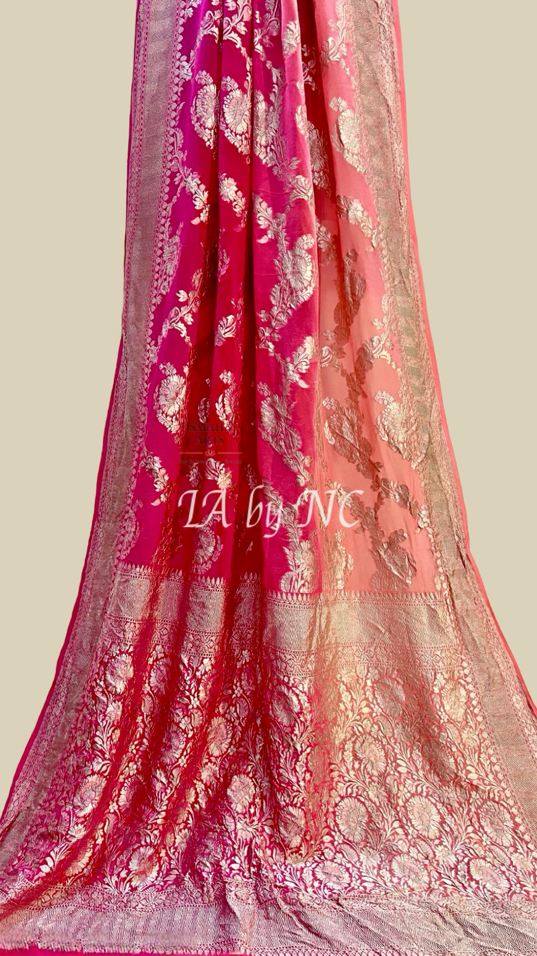 Imperial Banarasi Pure Khaddi Georgette Saree