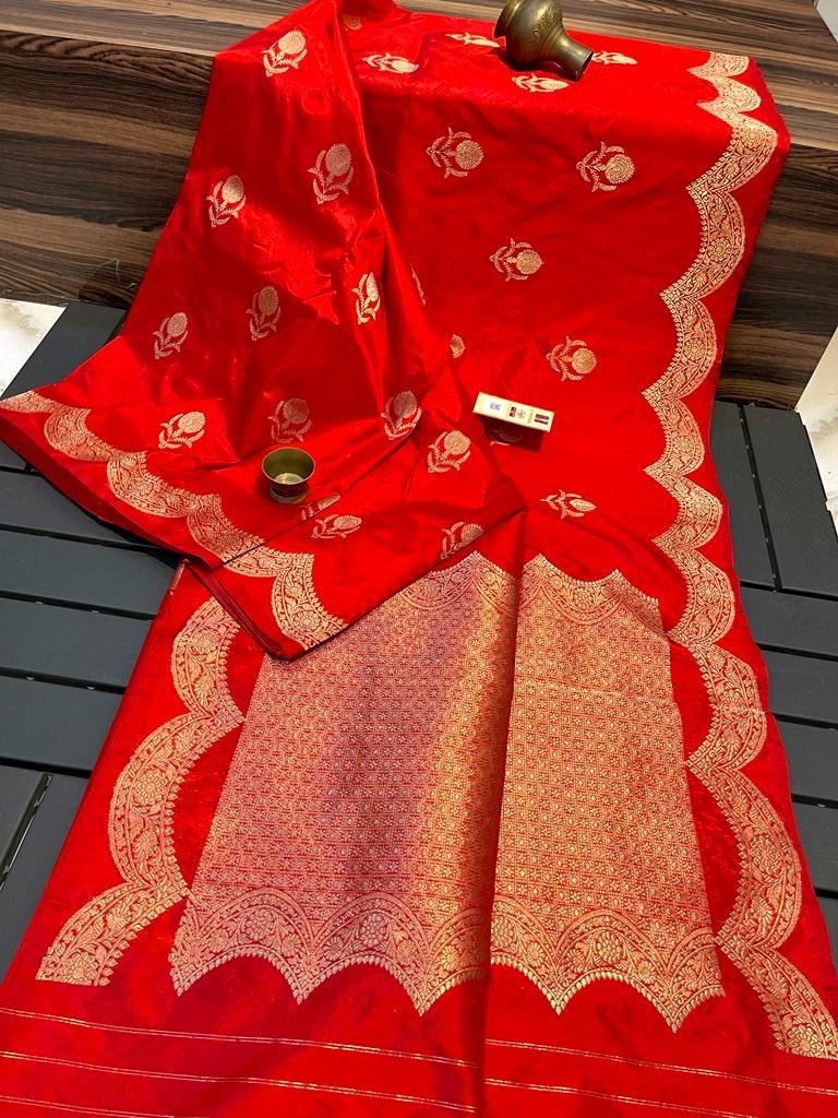 Imperial Banarasi Pure Katan Silk Kadwa Saree