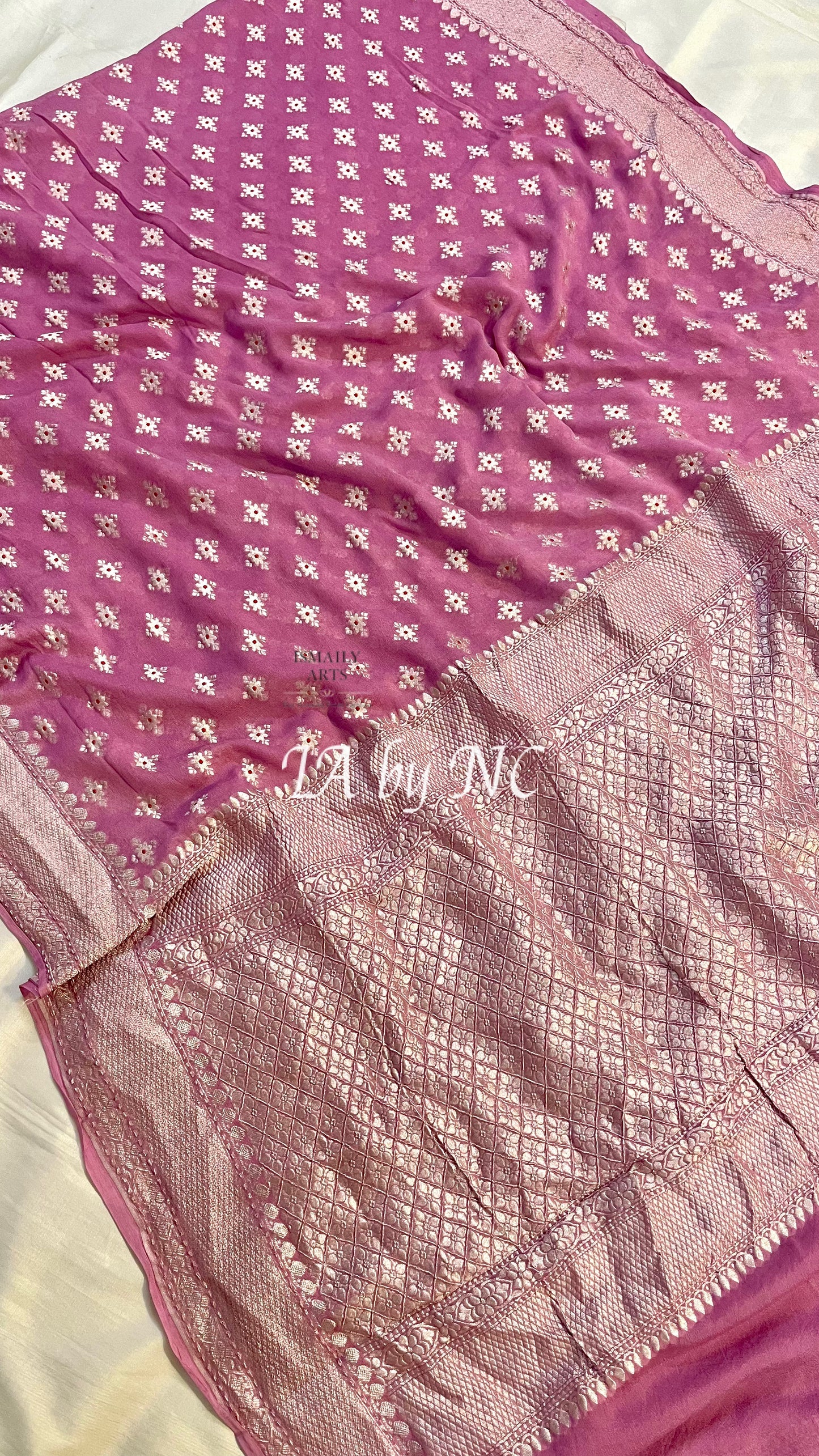 Thulian Banarasi Pure Khaddi Georgette Saree