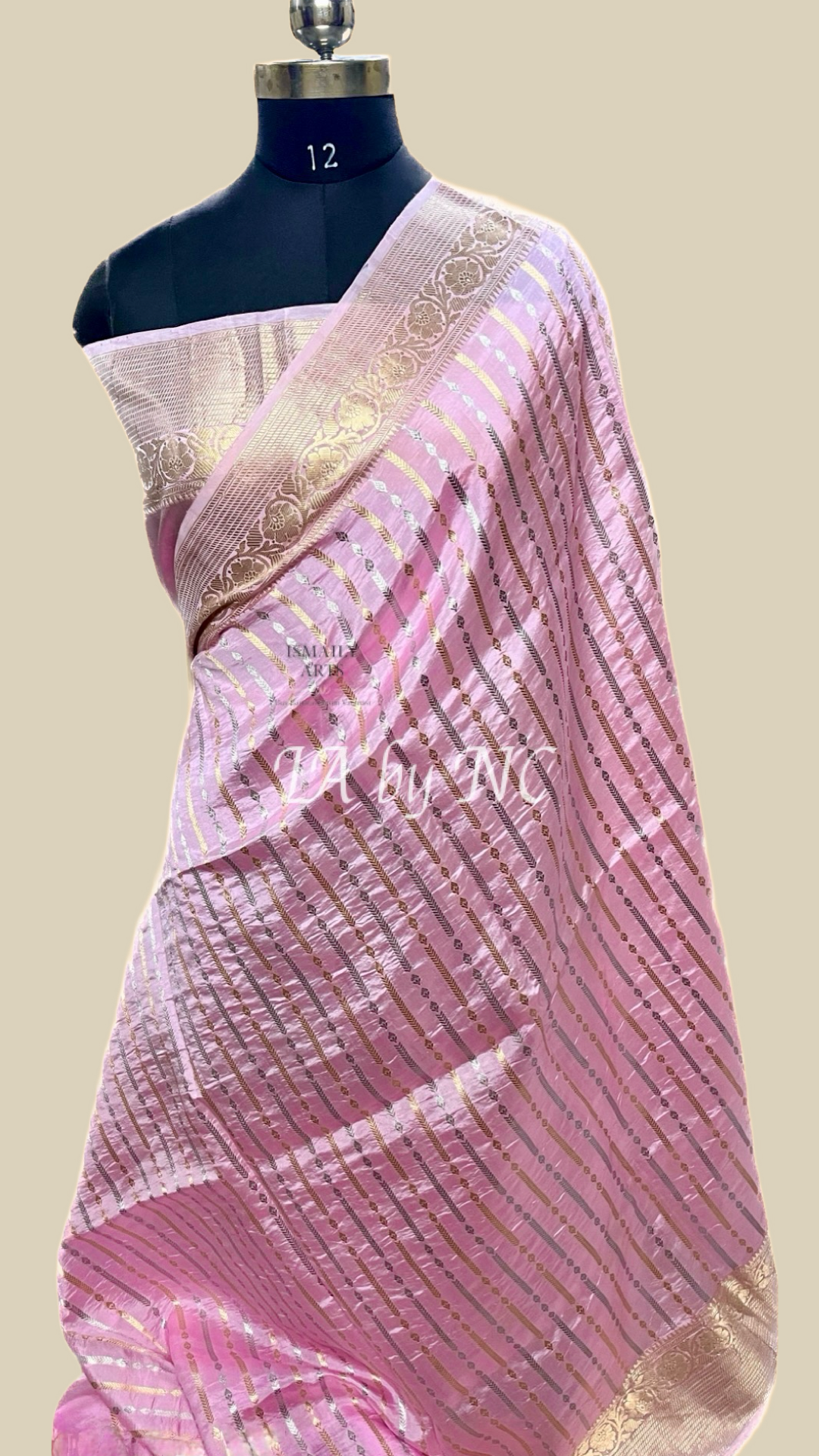 Baby Banarasi Pure Katan Silk Kadwa Raw Mango Pattu Saree