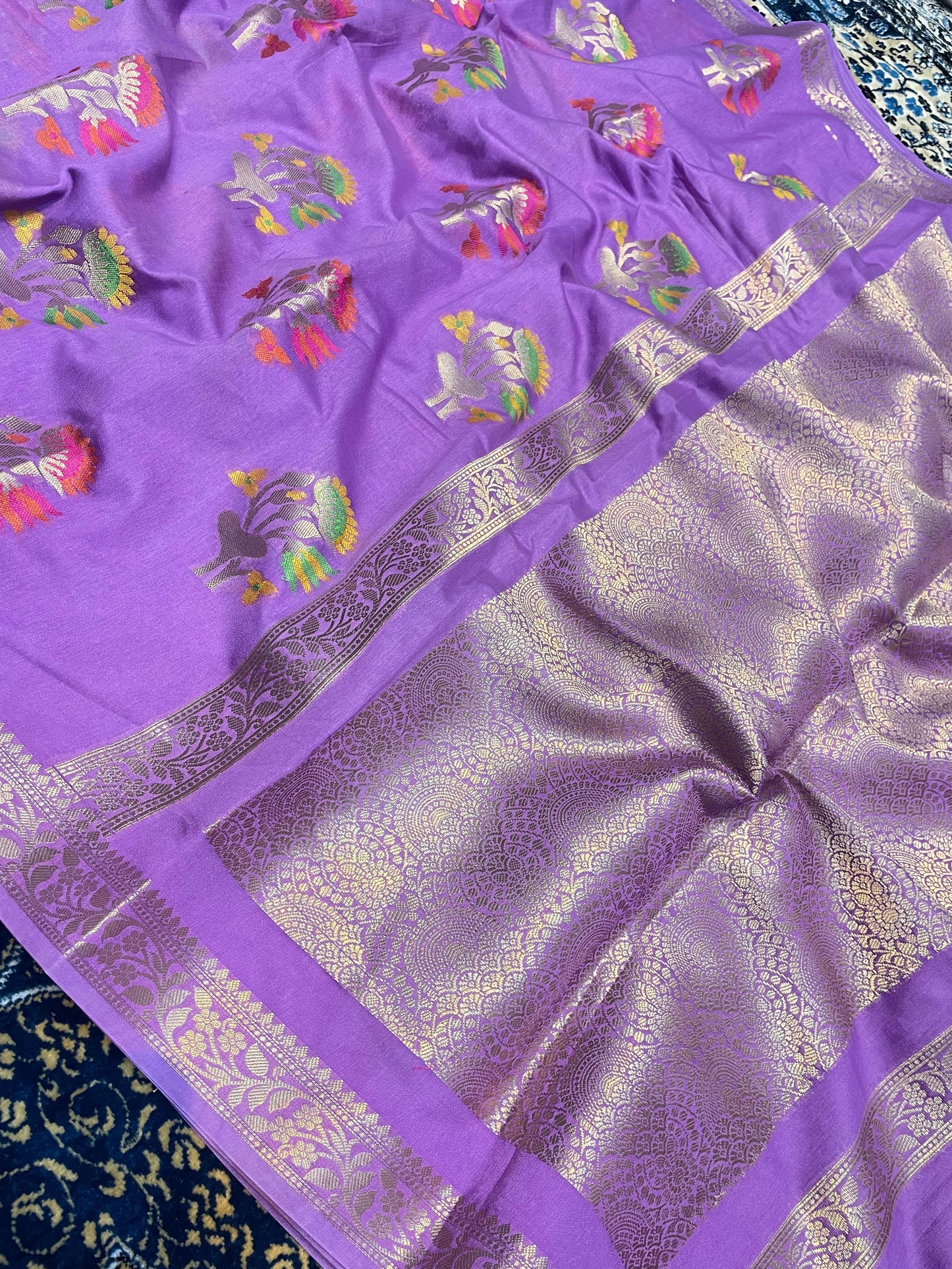 Banarasi Blend Khaddi Georgette Tilfi Saree