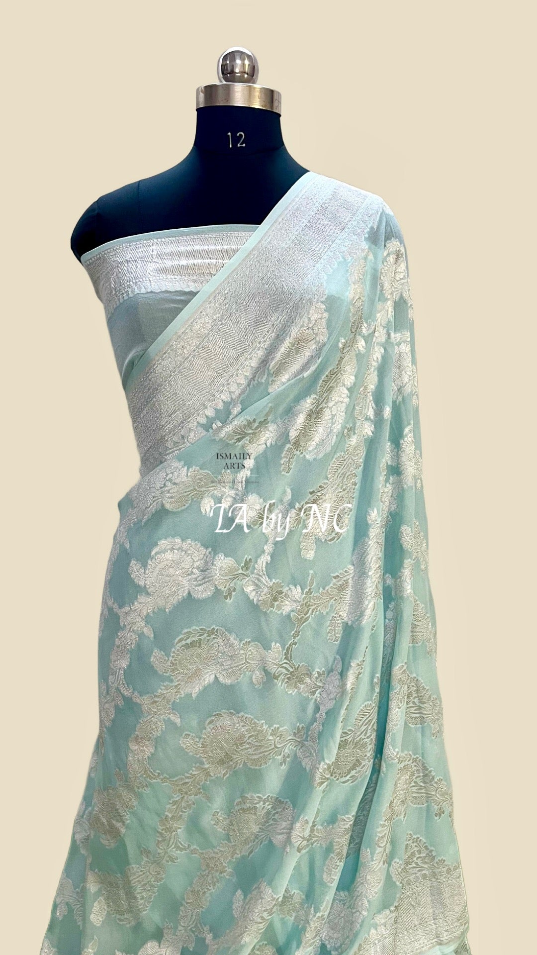 Baby Banarasi Pure Khaddi Georgette Saree