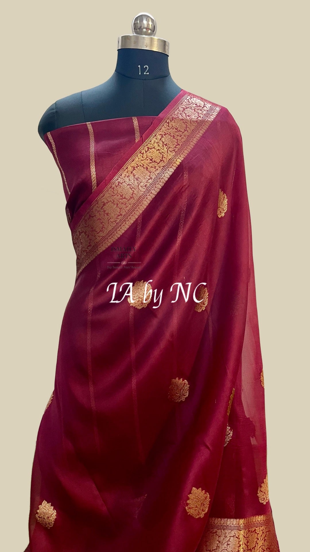 Sangria Banarasi Pure Kora Silk Kadwa Saree