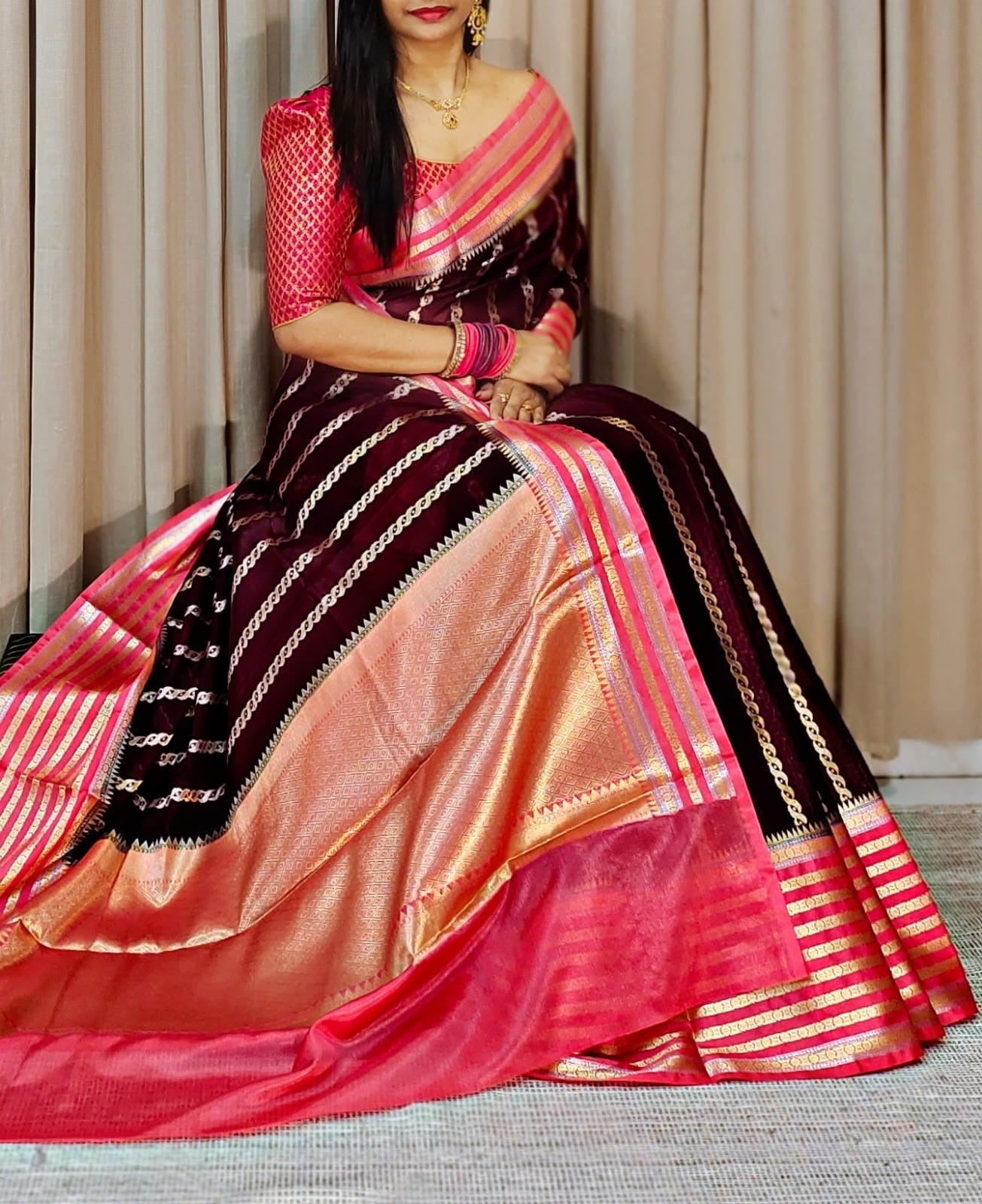 Banarasi Blend Silk Georgette Saree