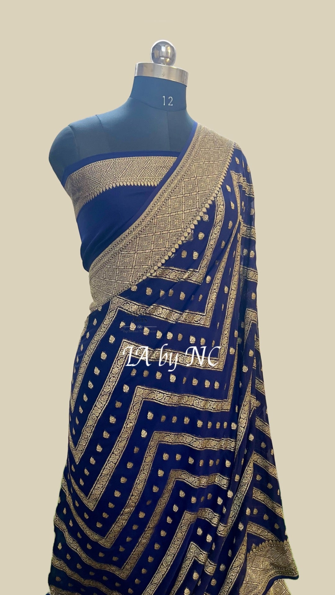 Space Banarasi Pure Khaddi Georgette Saree