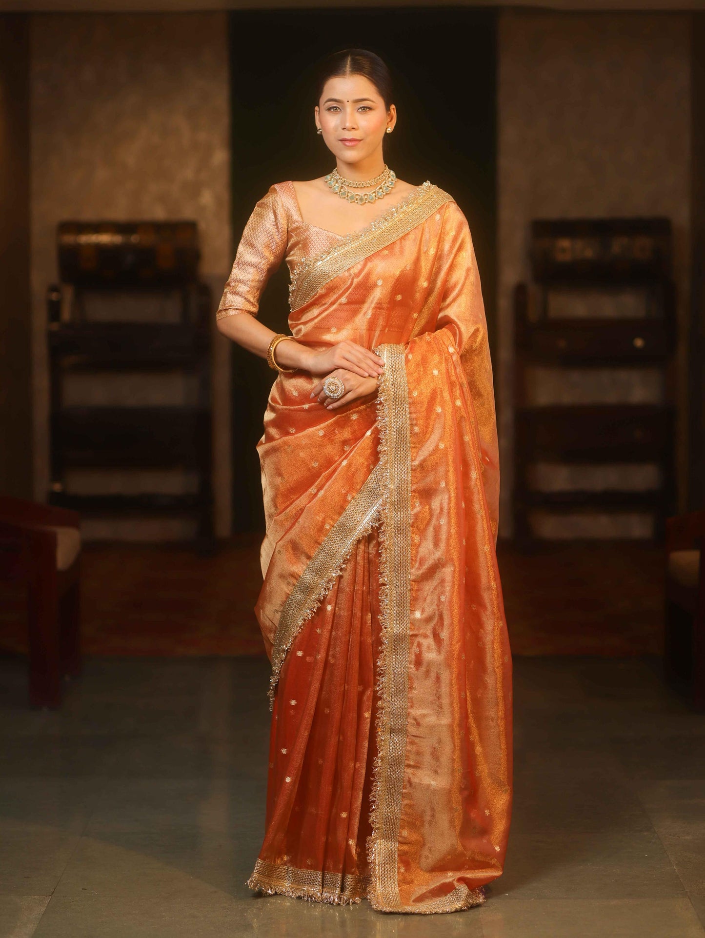 Banarasi Blend Tissue Silk Saree