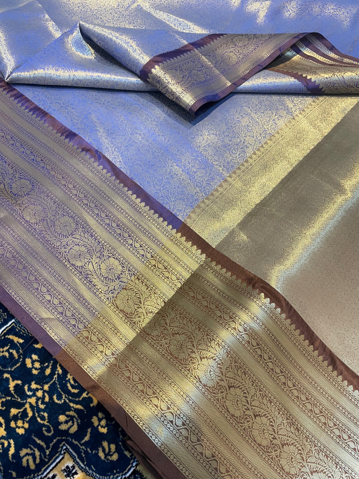 Banarasi Blend Zari Tissue Brocade Saree
