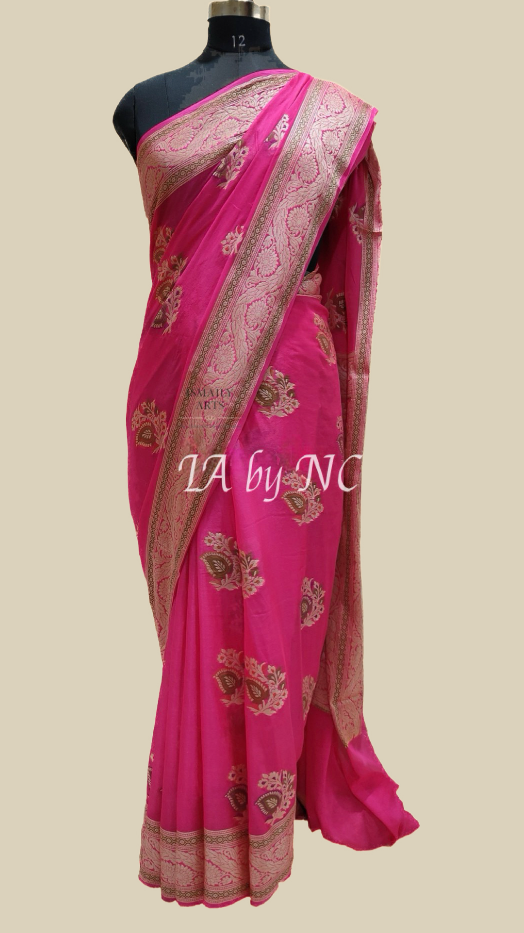 Ruby Banarasi Pure Chiffon Georgette Saree