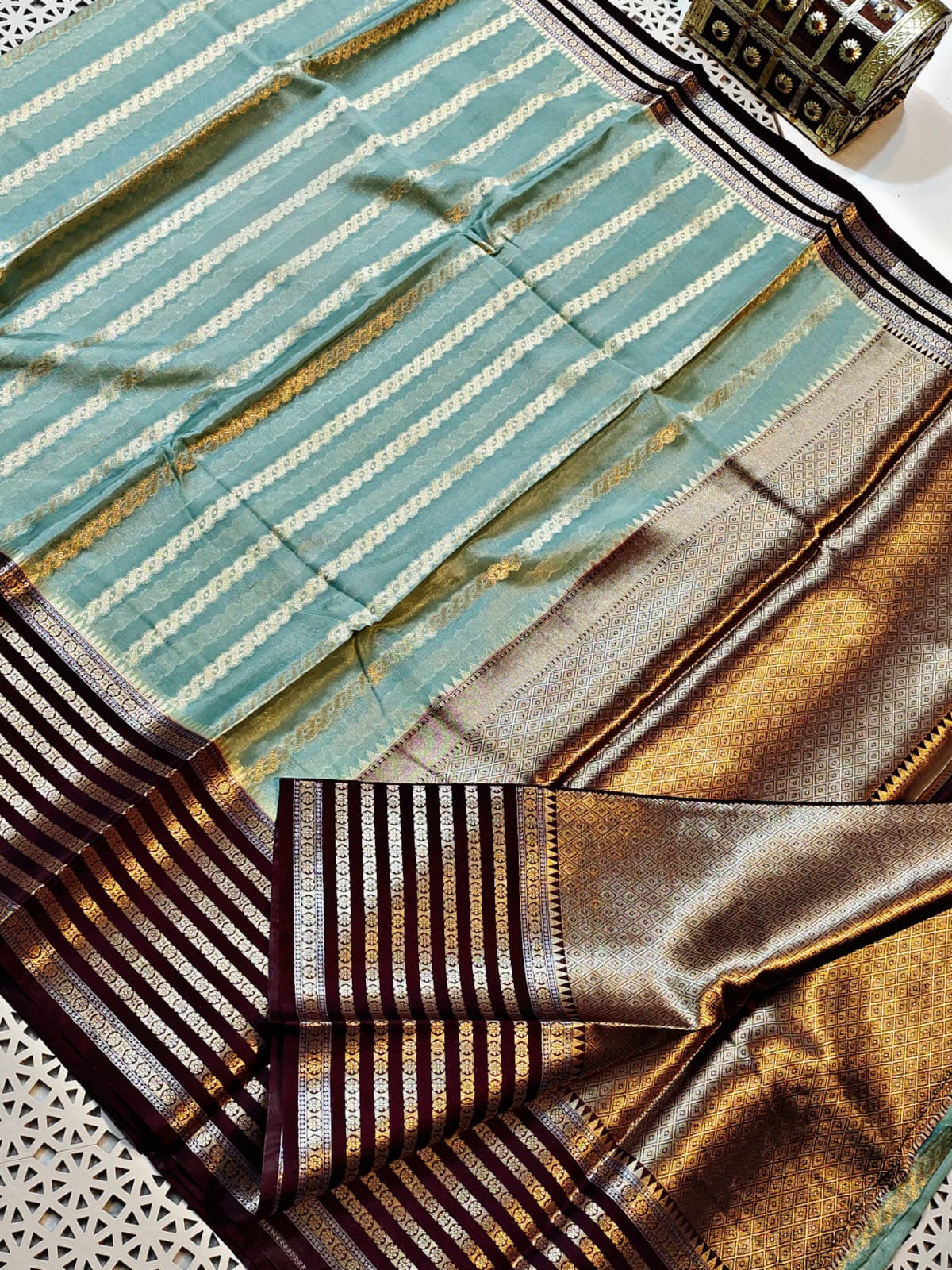 Banarasi Blend Silk Georgette Saree