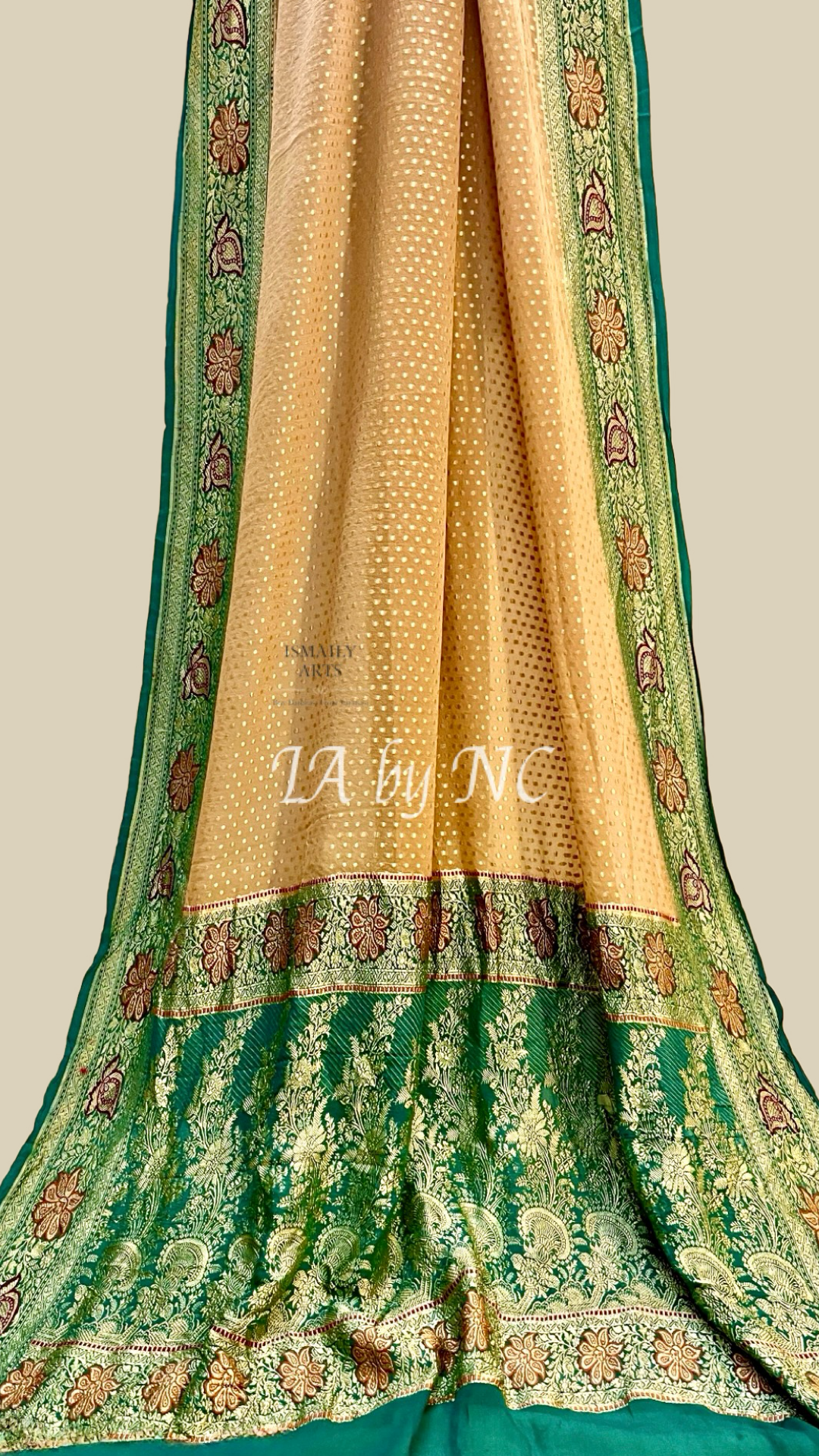 Dijon Banarasi Pure Khaddi Georgette Saree