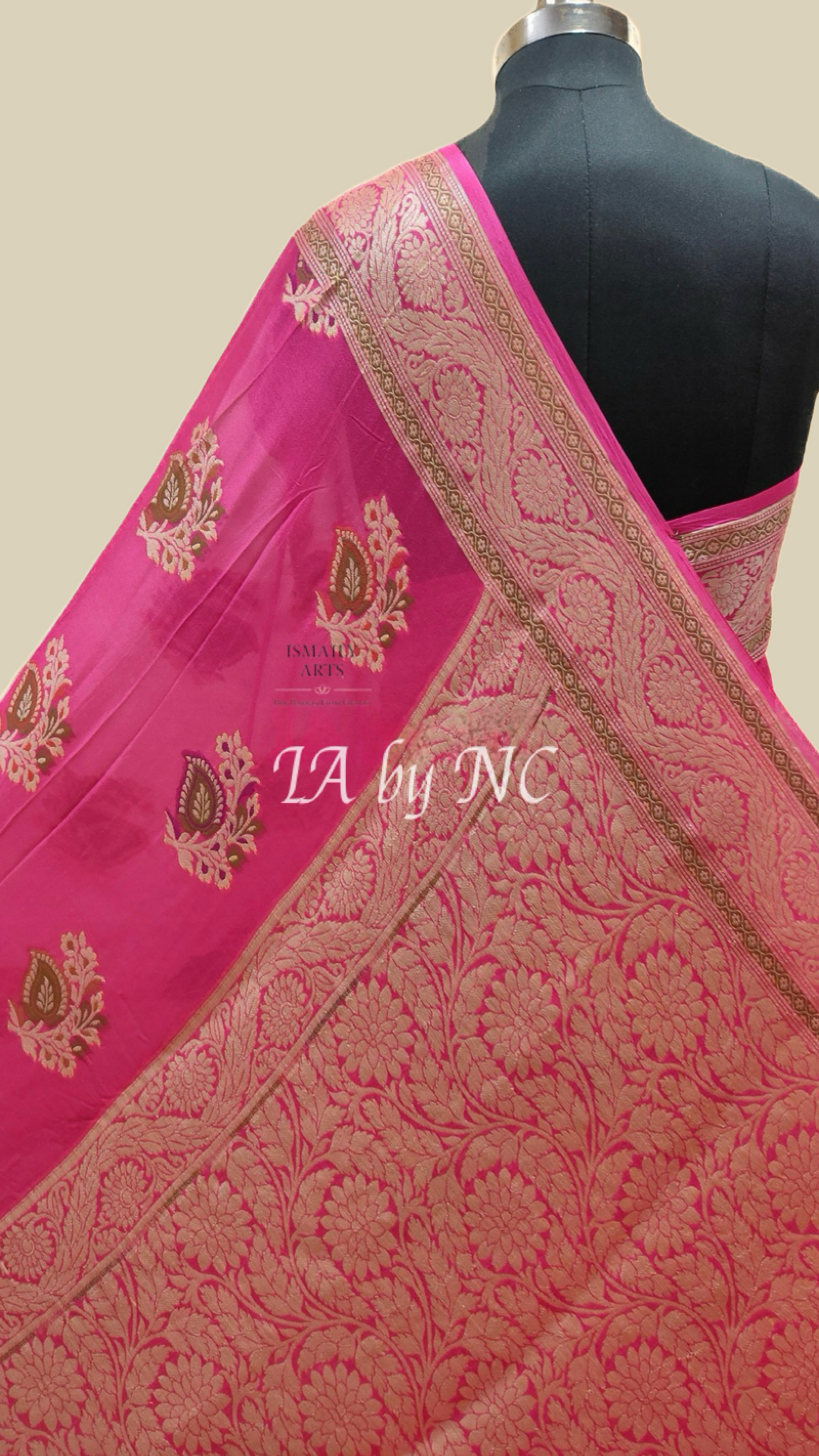 Ruby Banarasi Pure Chiffon Georgette Saree