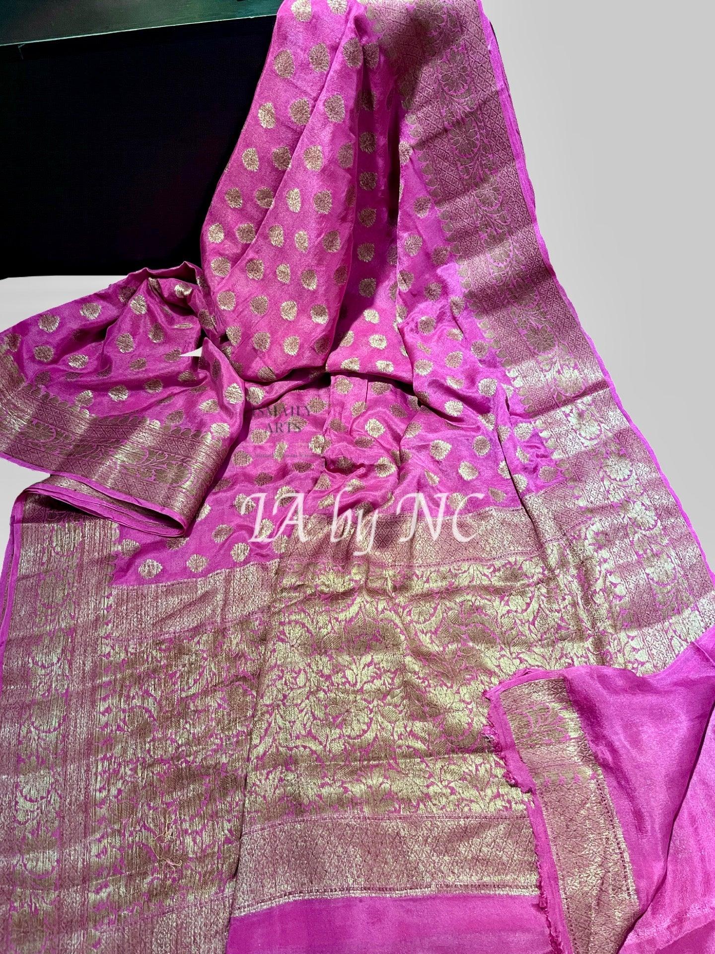 Fandango Banarasi Pure Chiffon Georgette Saree