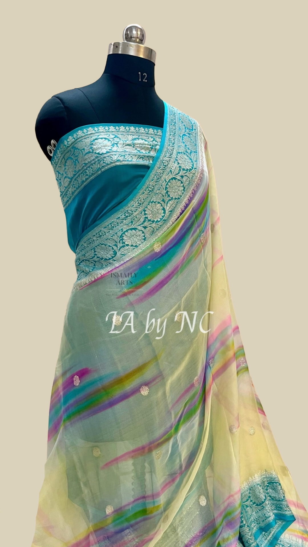 Olympic Banarasi Pure Khaddi Georgette Kadwa Saree