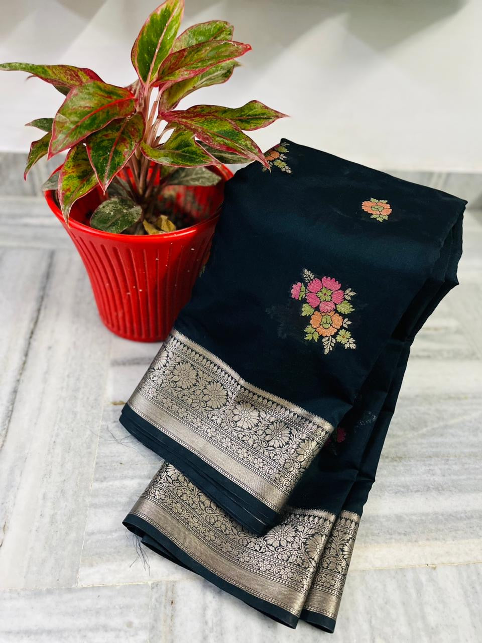 Banarasi Blend Khaddi Georgette Tilfi Saree