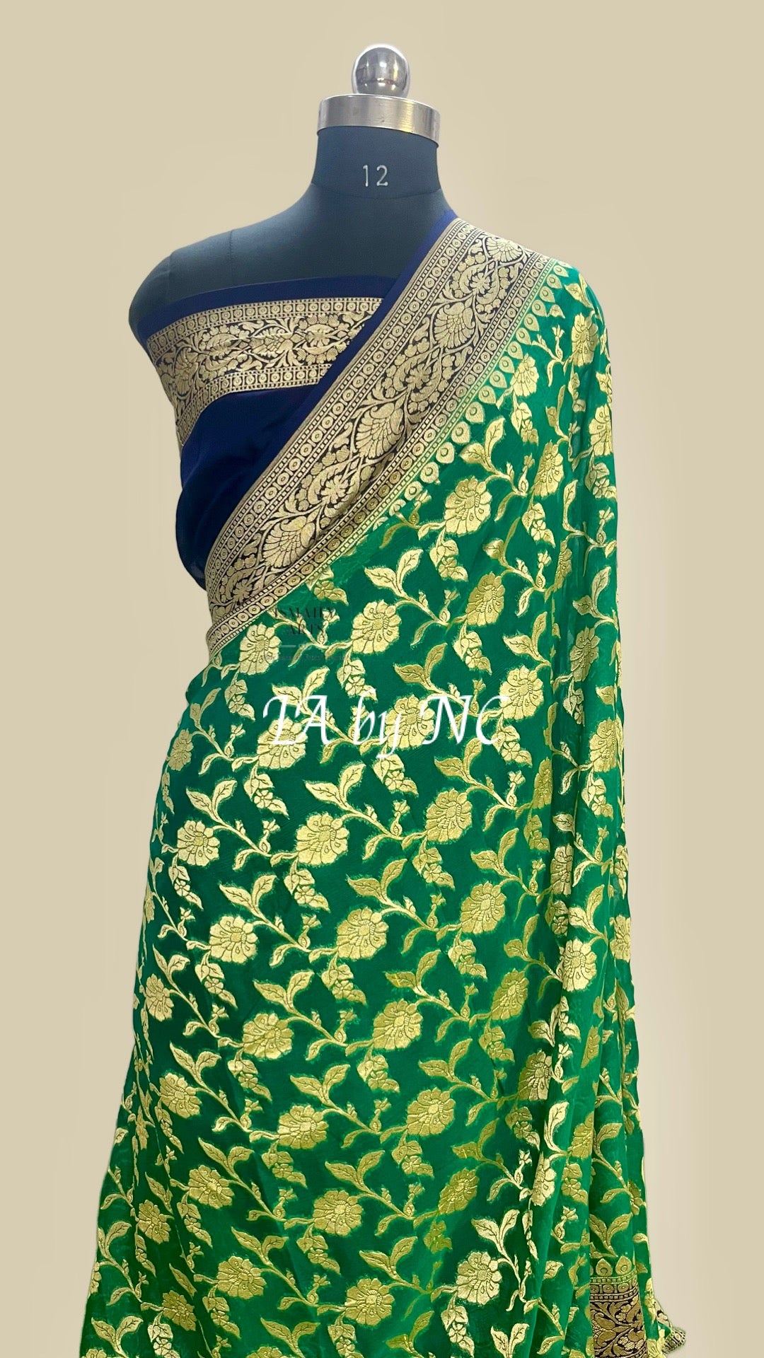 Forest Banarasi Pure Khaddi Georgette Saree