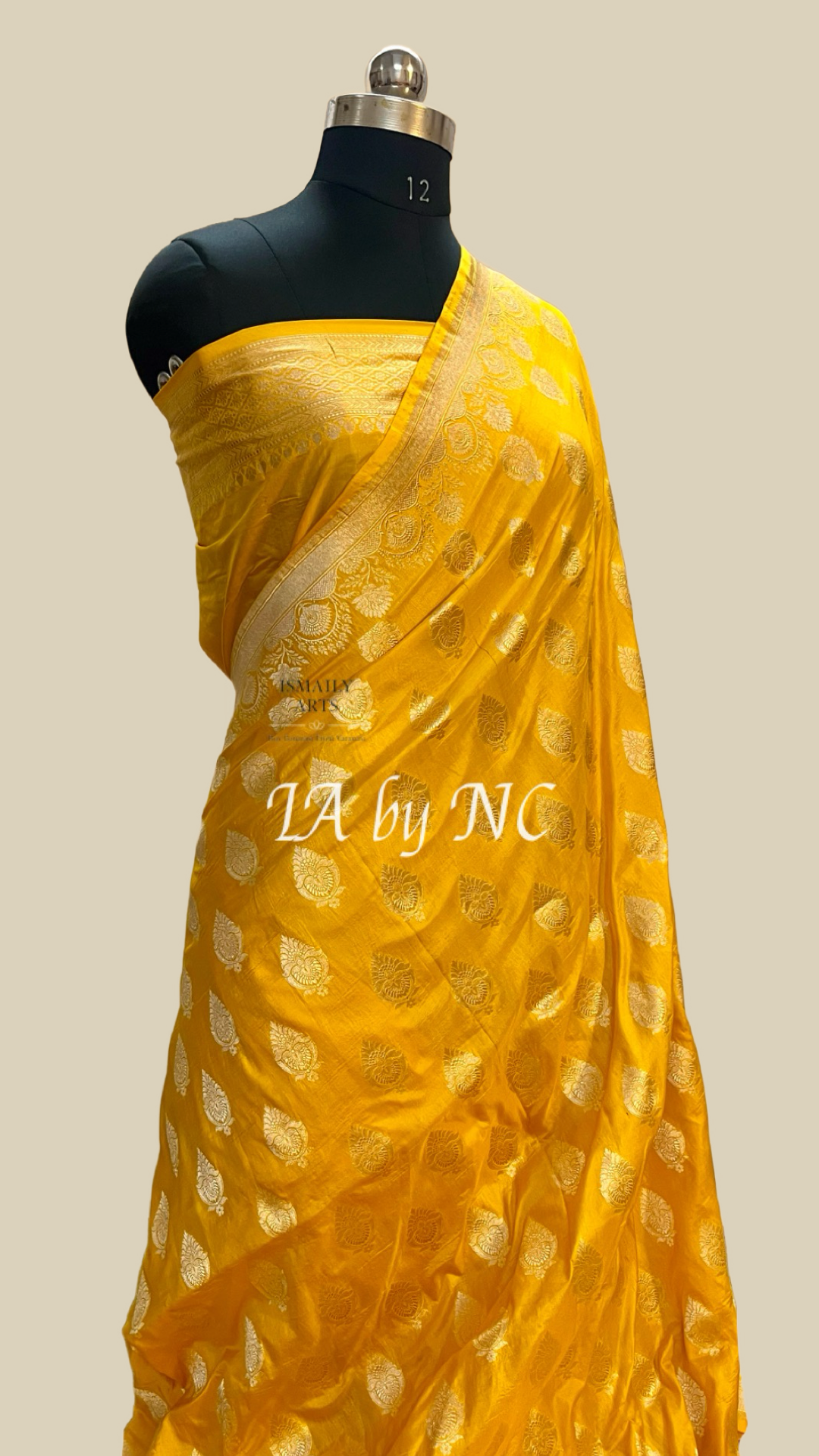 Gold Banarasi Pure Katan Silk Pattu Saree