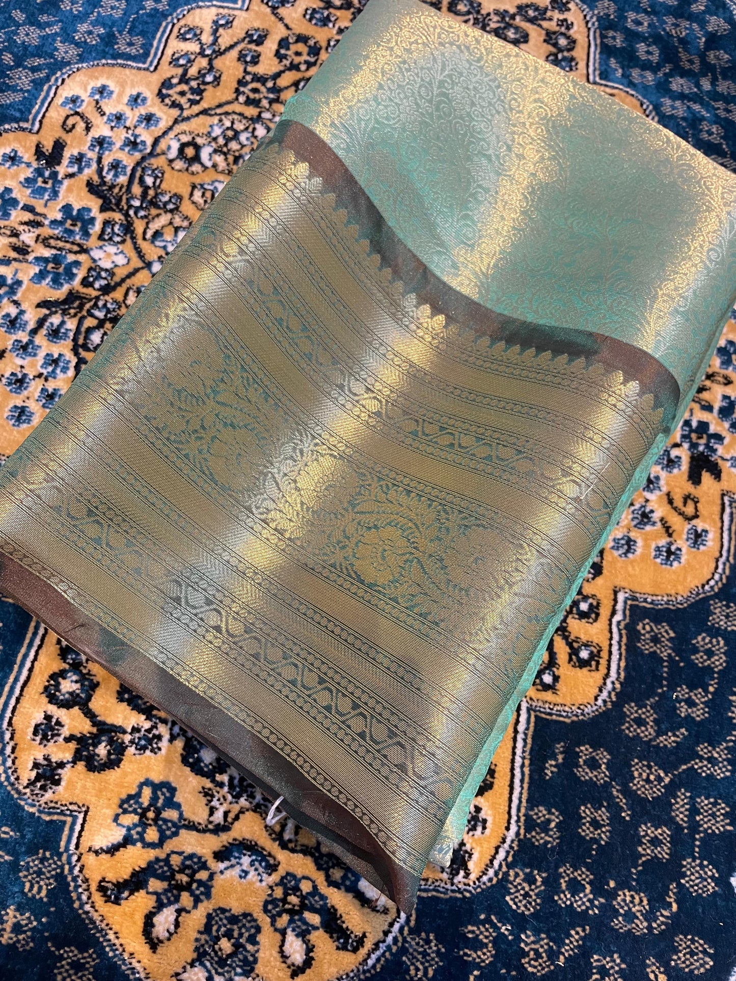 Banarasi Blend Zari Tissue Brocade Saree