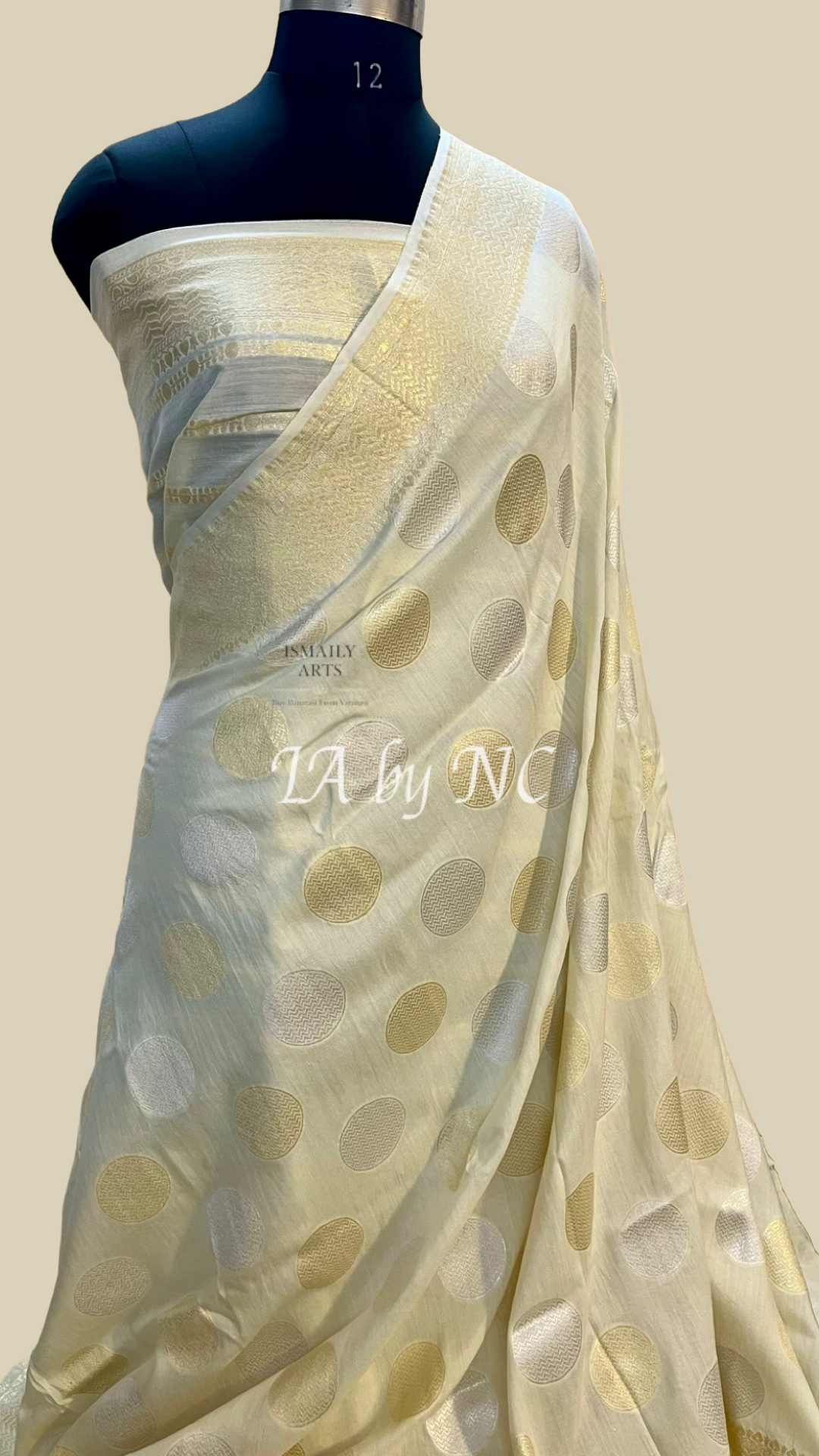 White Banarasi Pure Munga Silk Saree