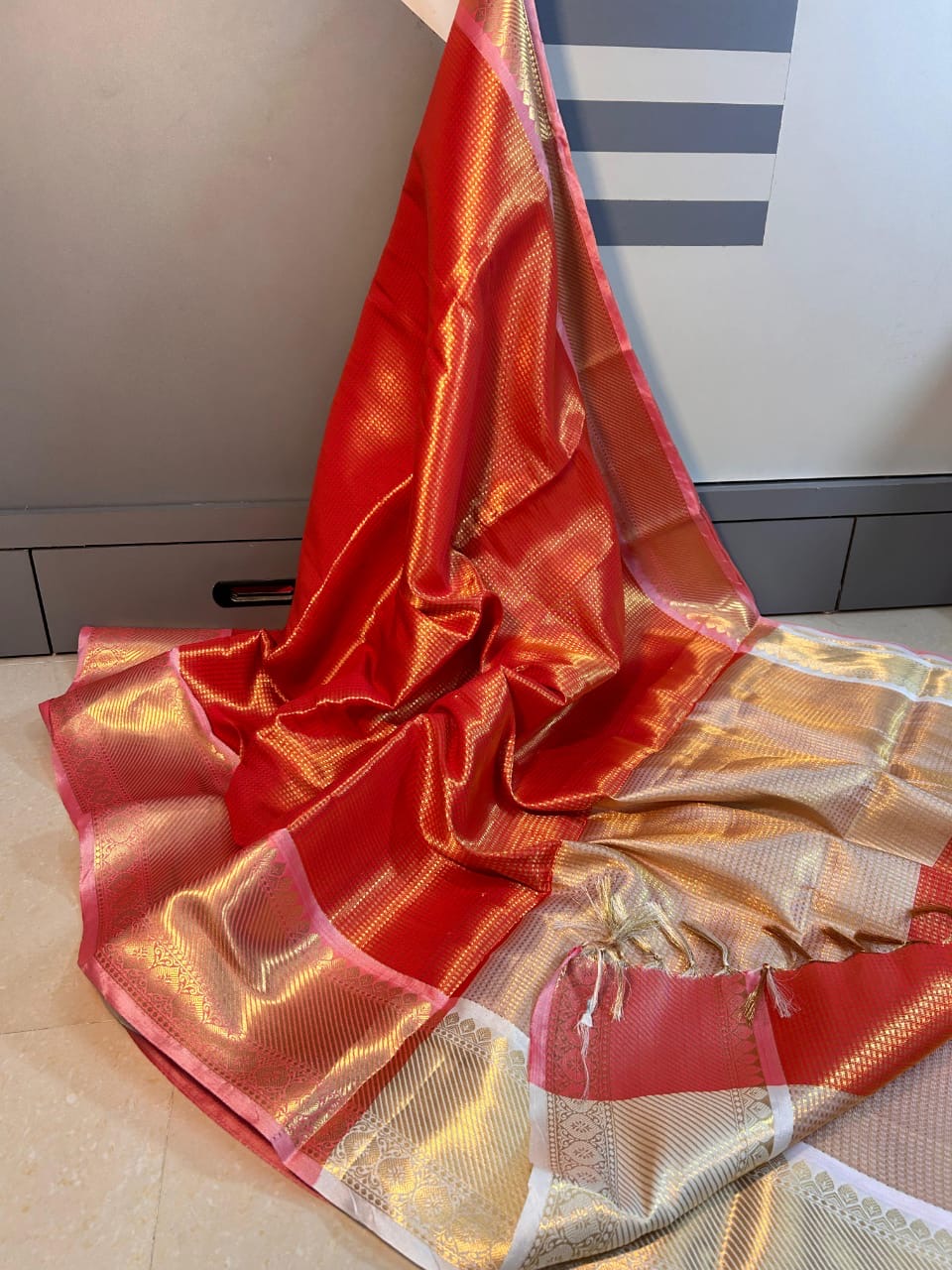 Banarasi Blend Tissue Brocade Saree