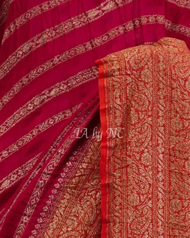 Imperial Banarasi Pure Khaddi Georgette Saree