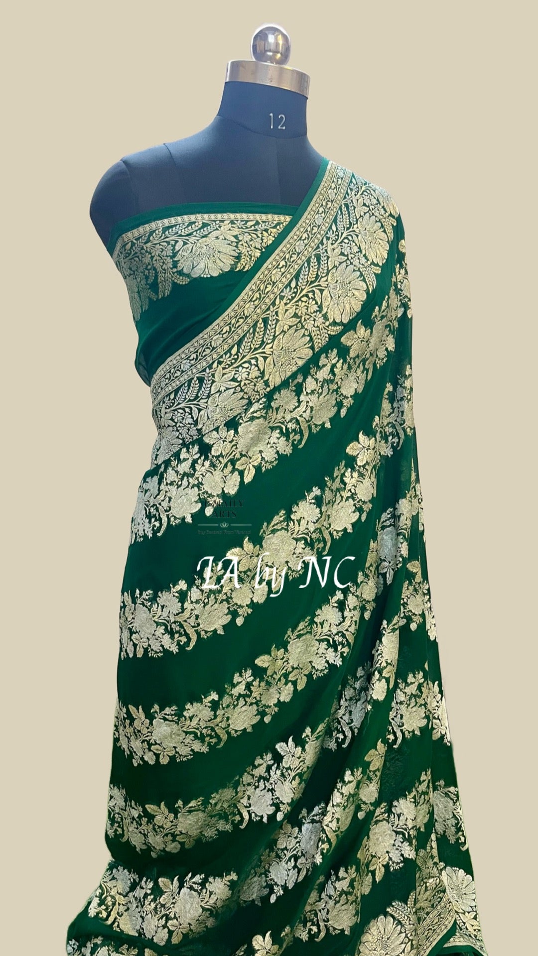 Sacramento Banarasi Pure Khaddi Georgette Saree