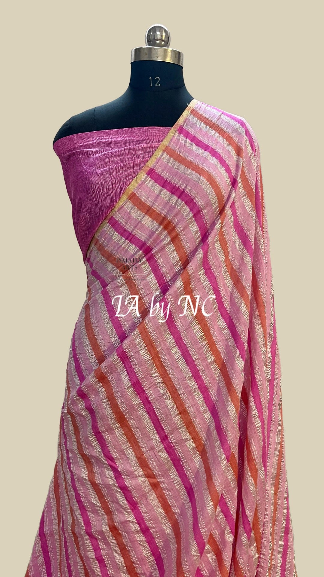 Pink Banarasi Pure Munga Silk Rangkat Saree