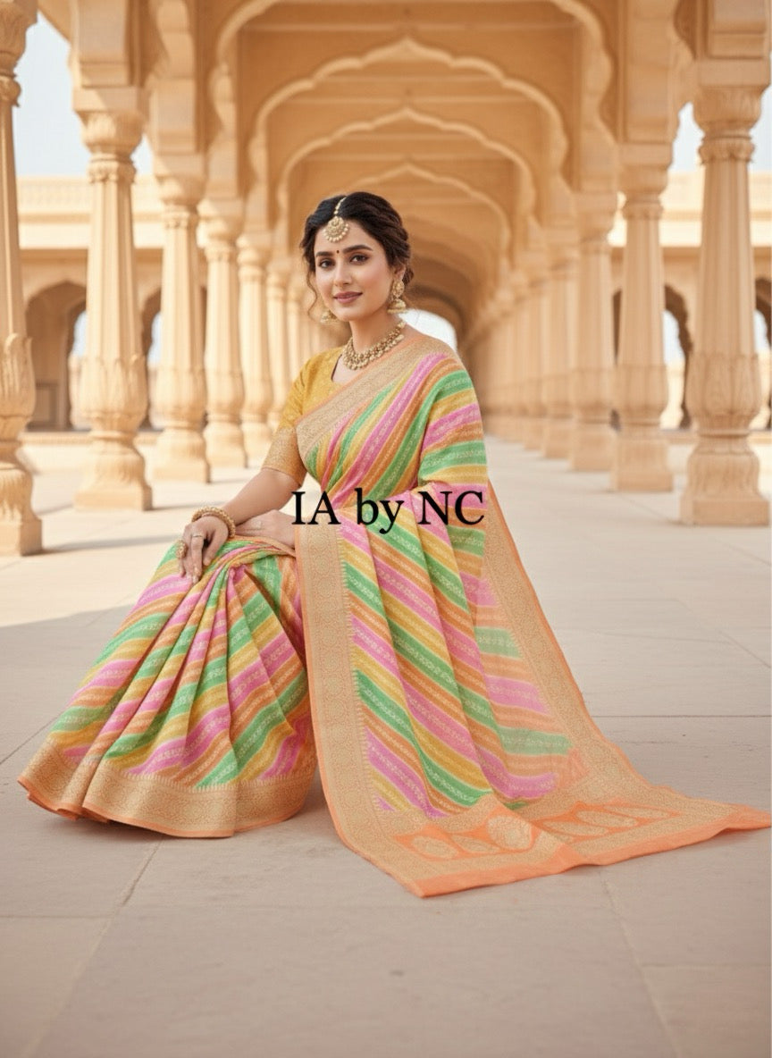 Rangkat Banarasi Pure Chiffon Georgette Saree