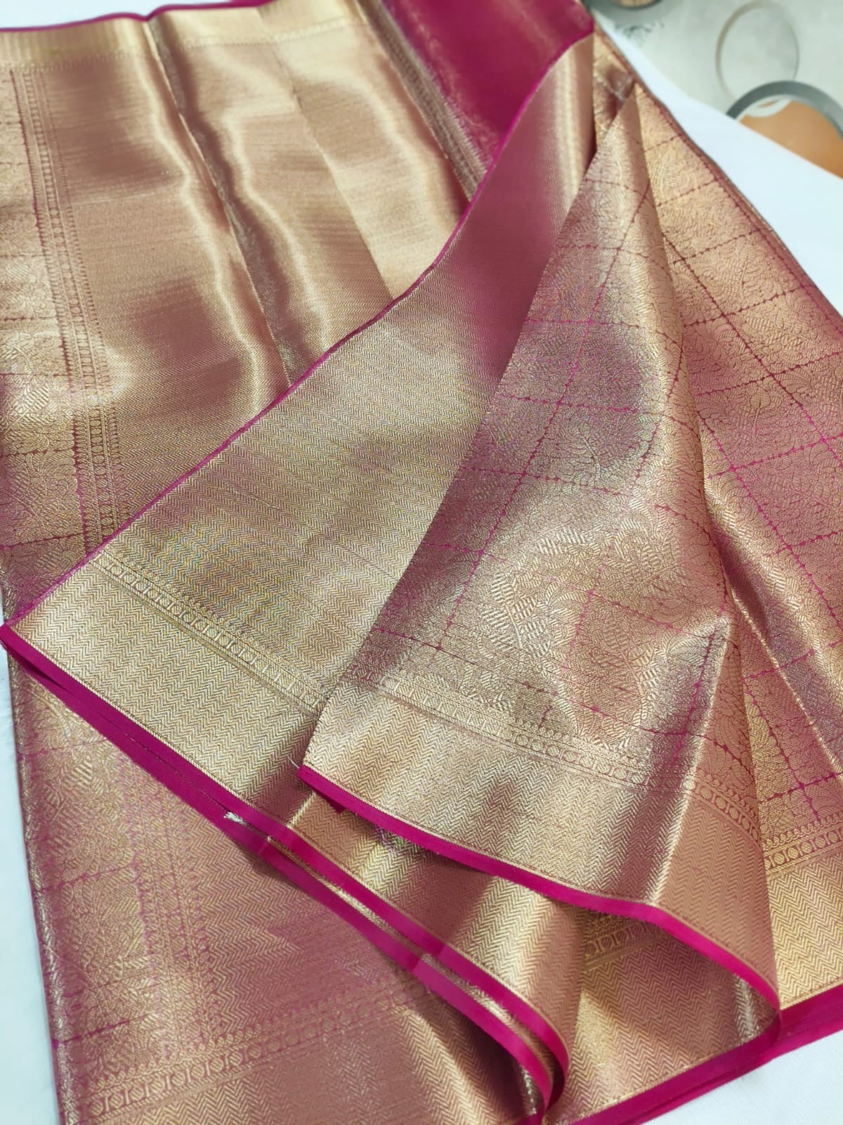 Deepika Padukone Inspired Banarasi Blend Tissue Brocade Saree